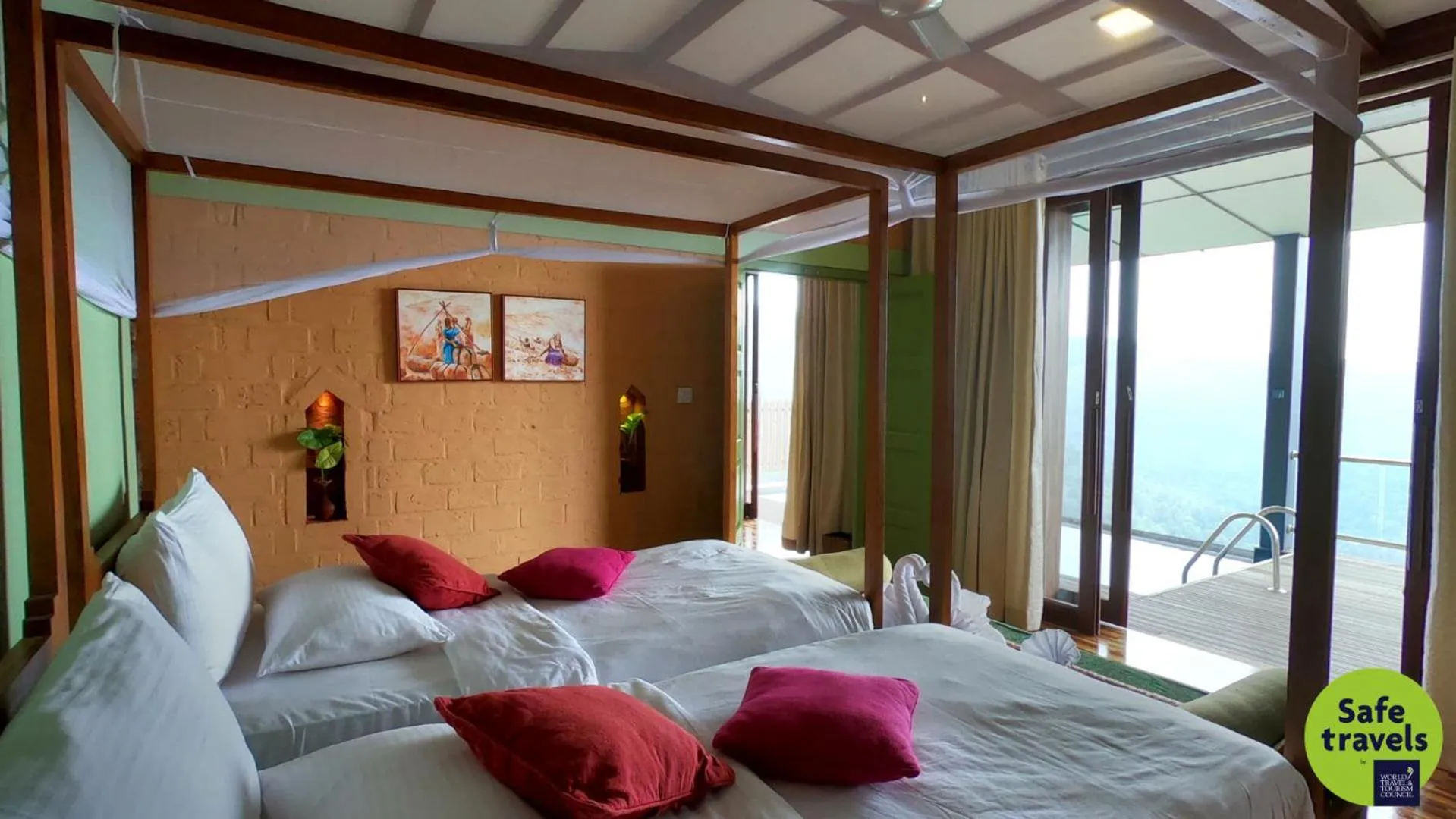 Bed in SpiceTree Munnar