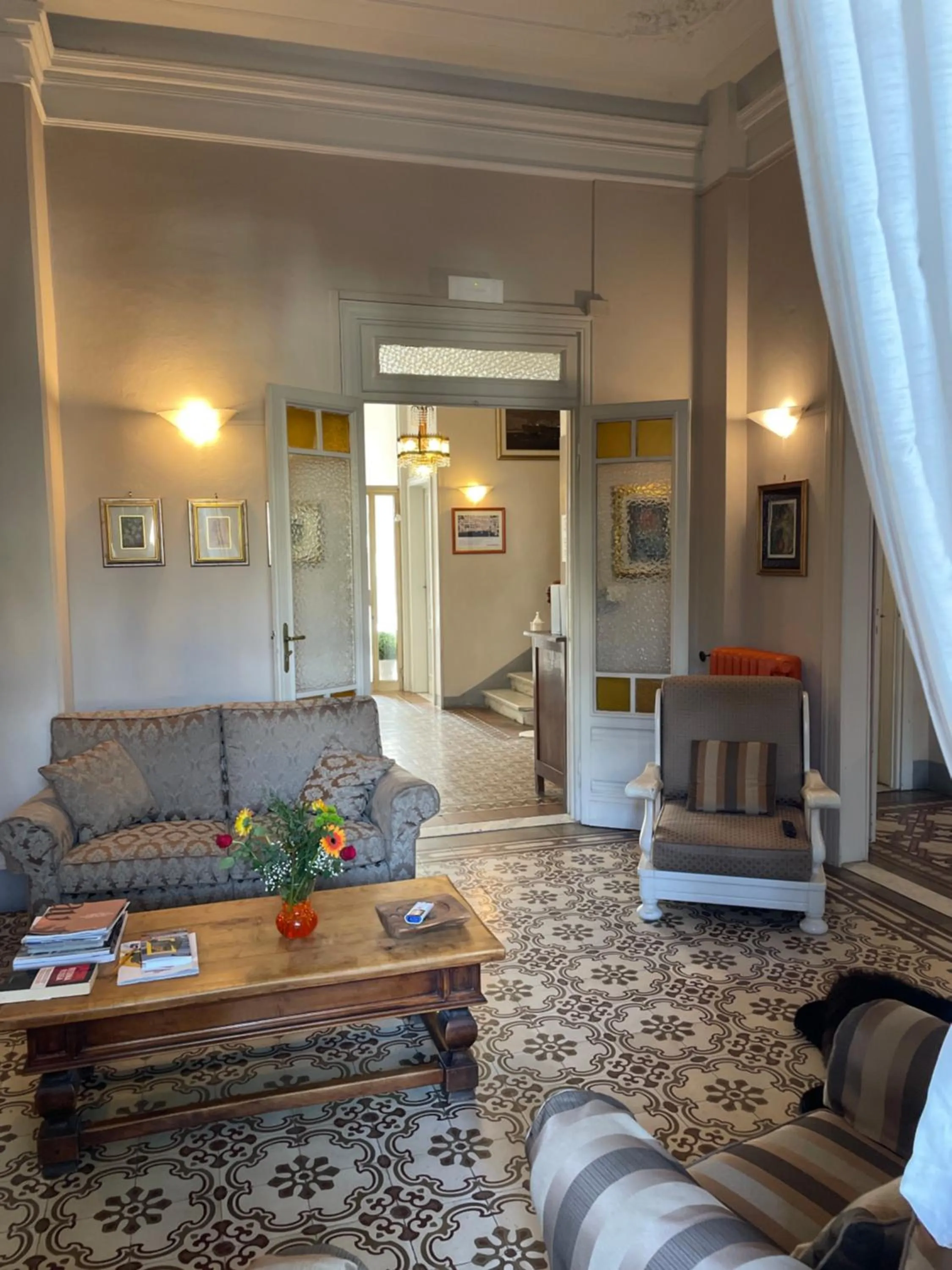 Living room in Hotel Lukas Vegetarian & Vegan