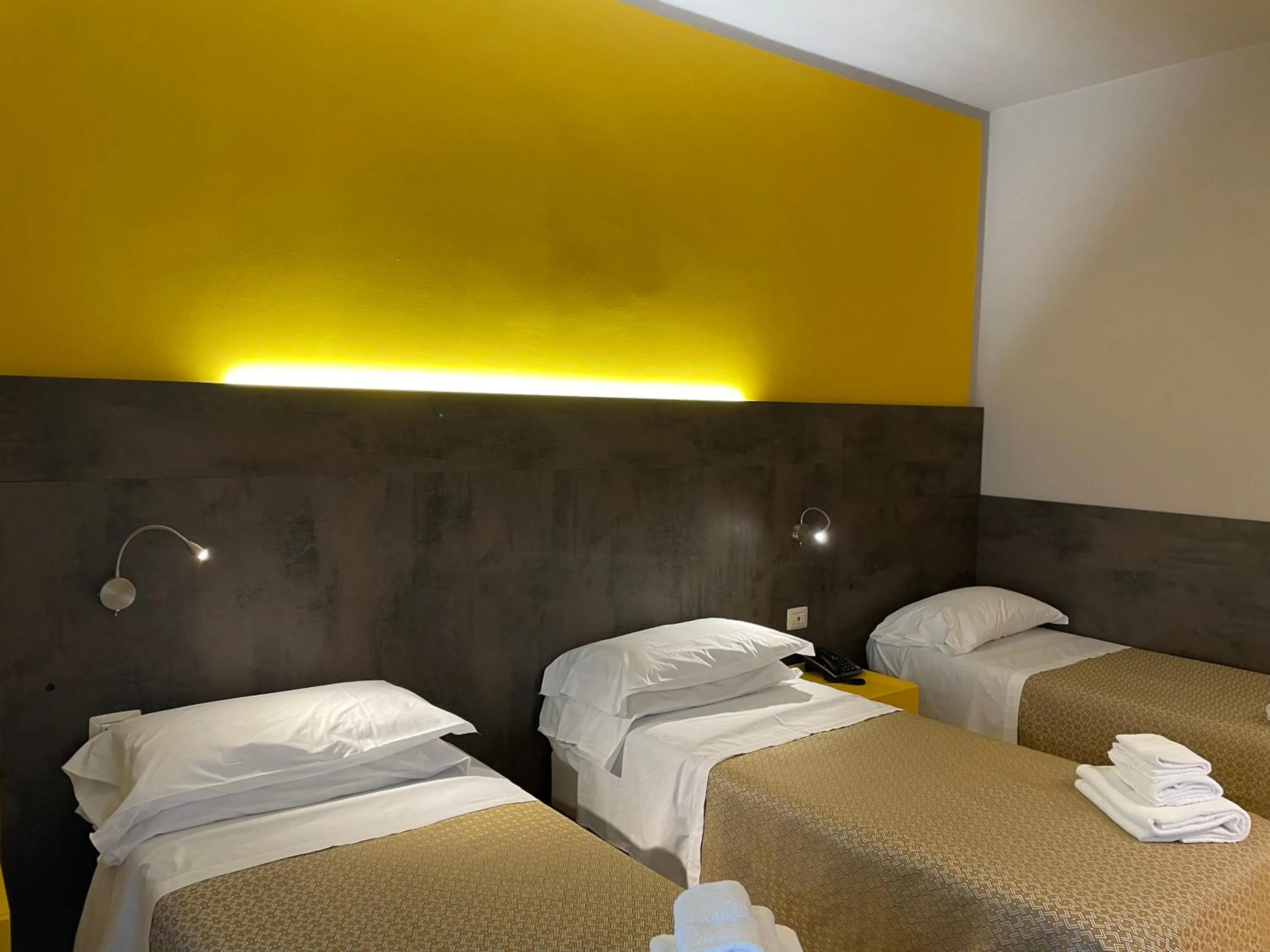 Bed in Hotel Lukas Vegetarian & Vegan