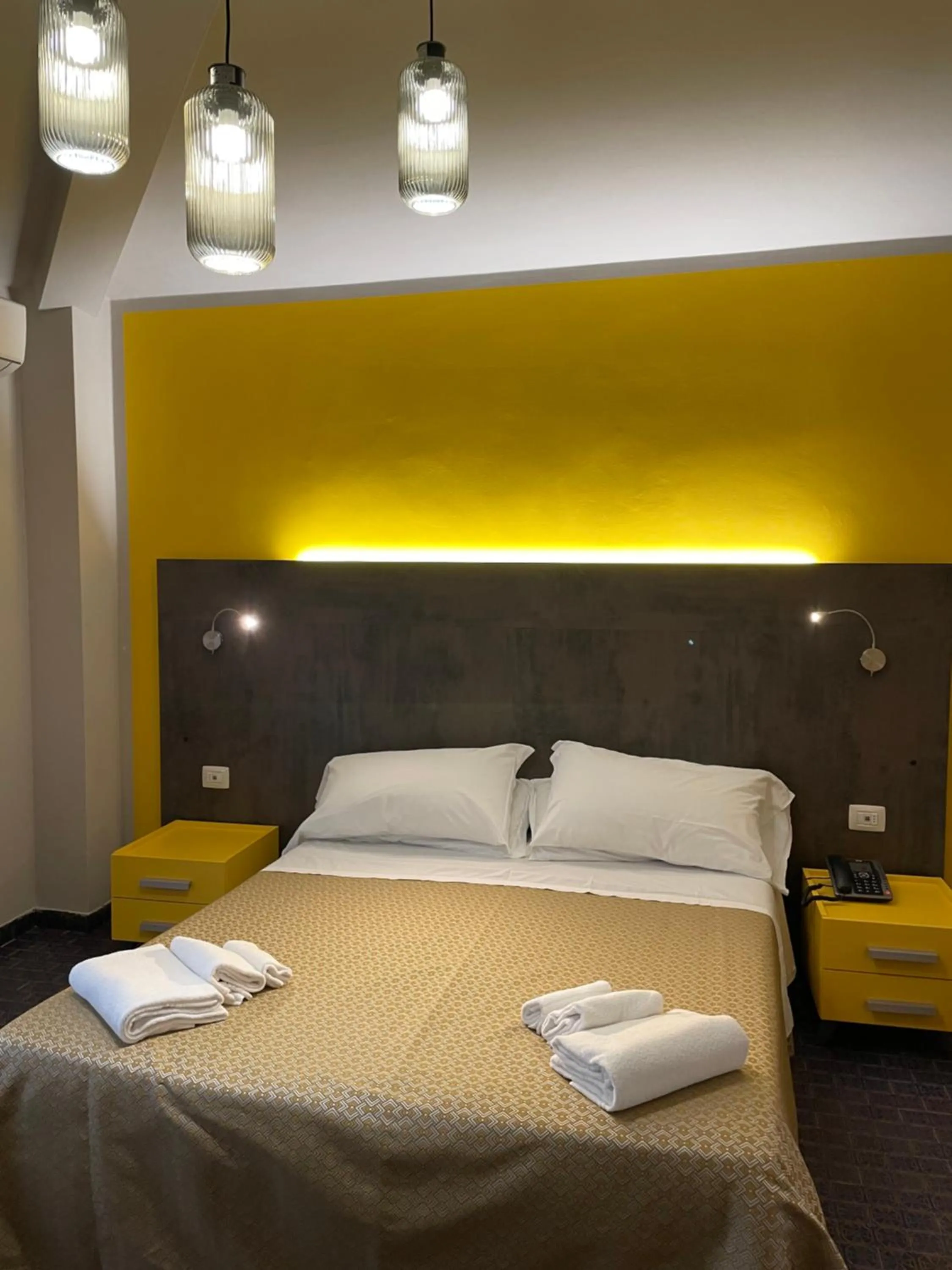 Bed in Hotel Lukas Vegetarian & Vegan