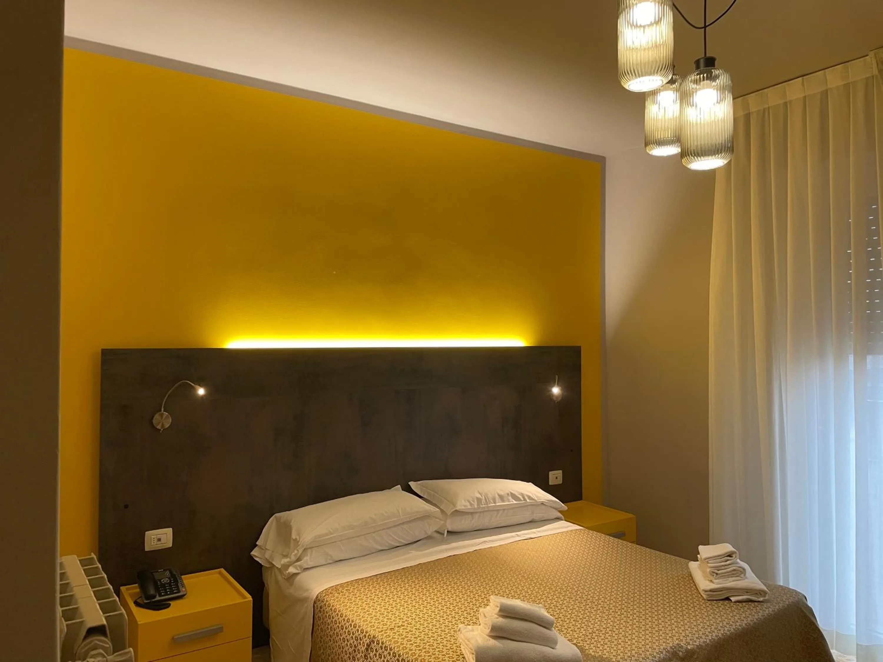 Bed in Hotel Lukas Vegetarian & Vegan