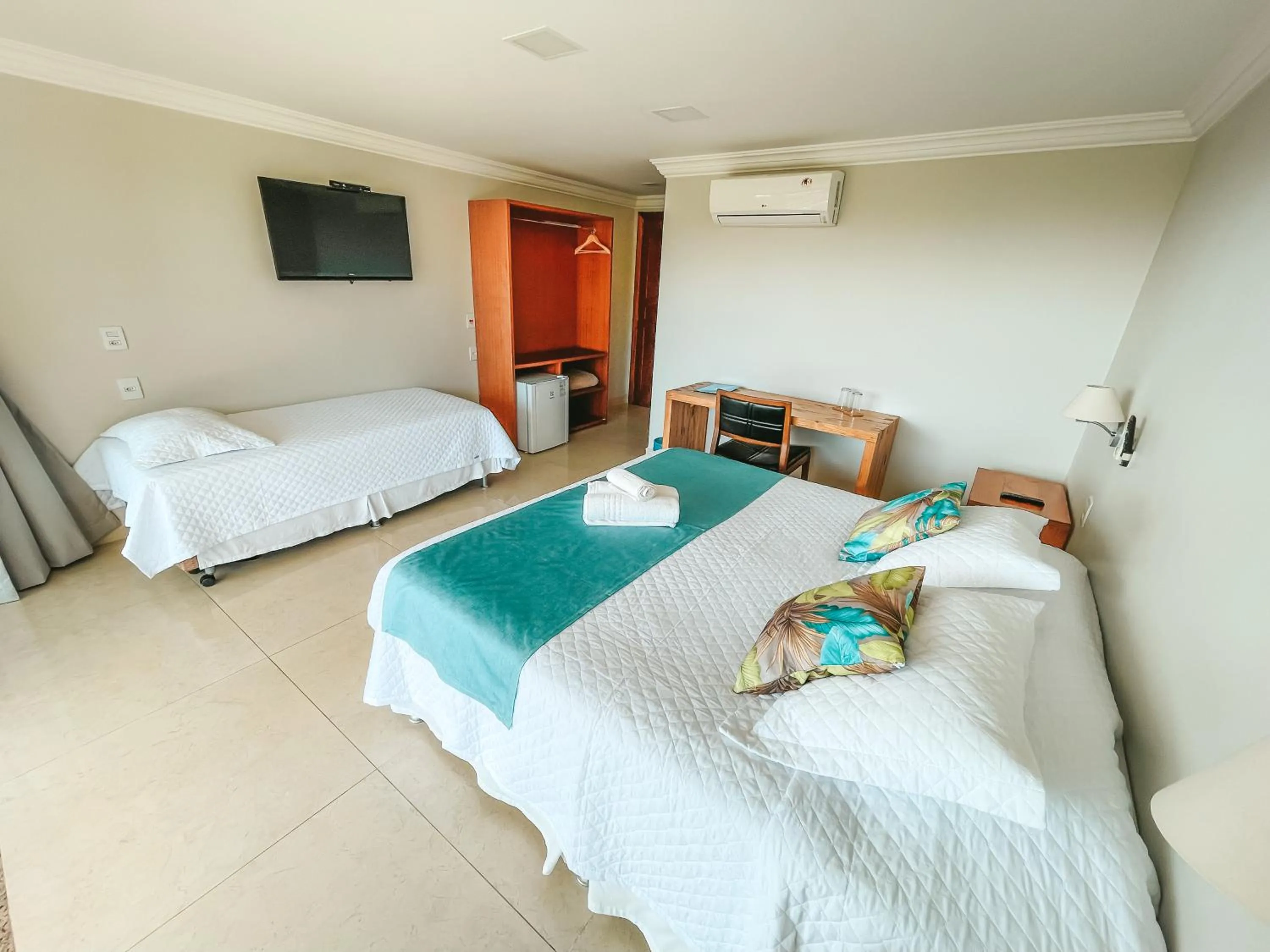 Bed in Pousada Blue Ocean