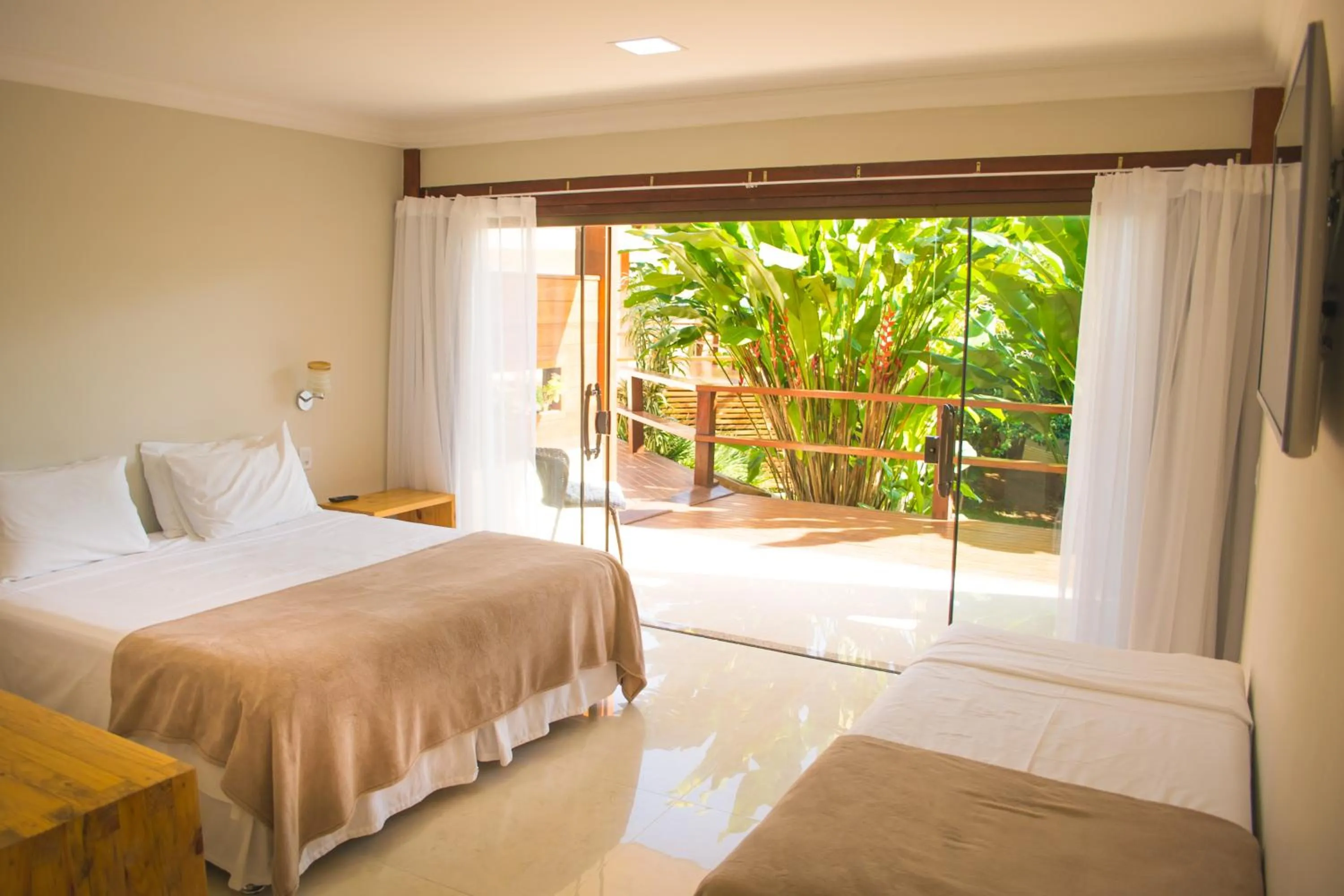 Bed in Pousada Blue Ocean