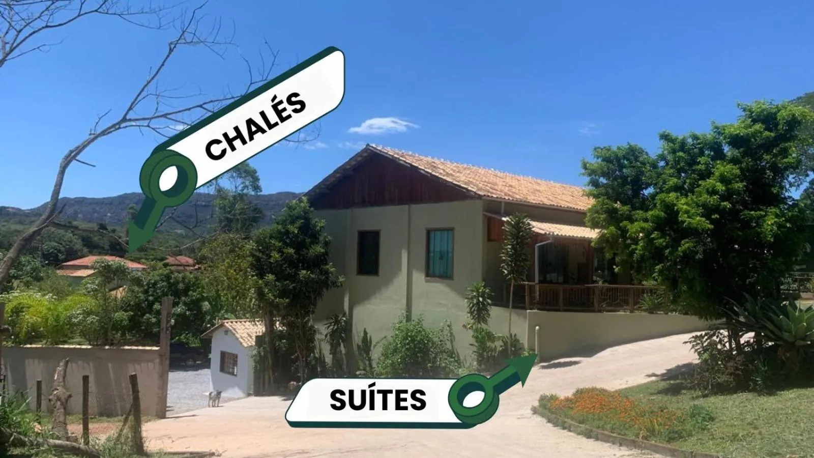 Property building in Pousada Olaria - Chalés e Suítes