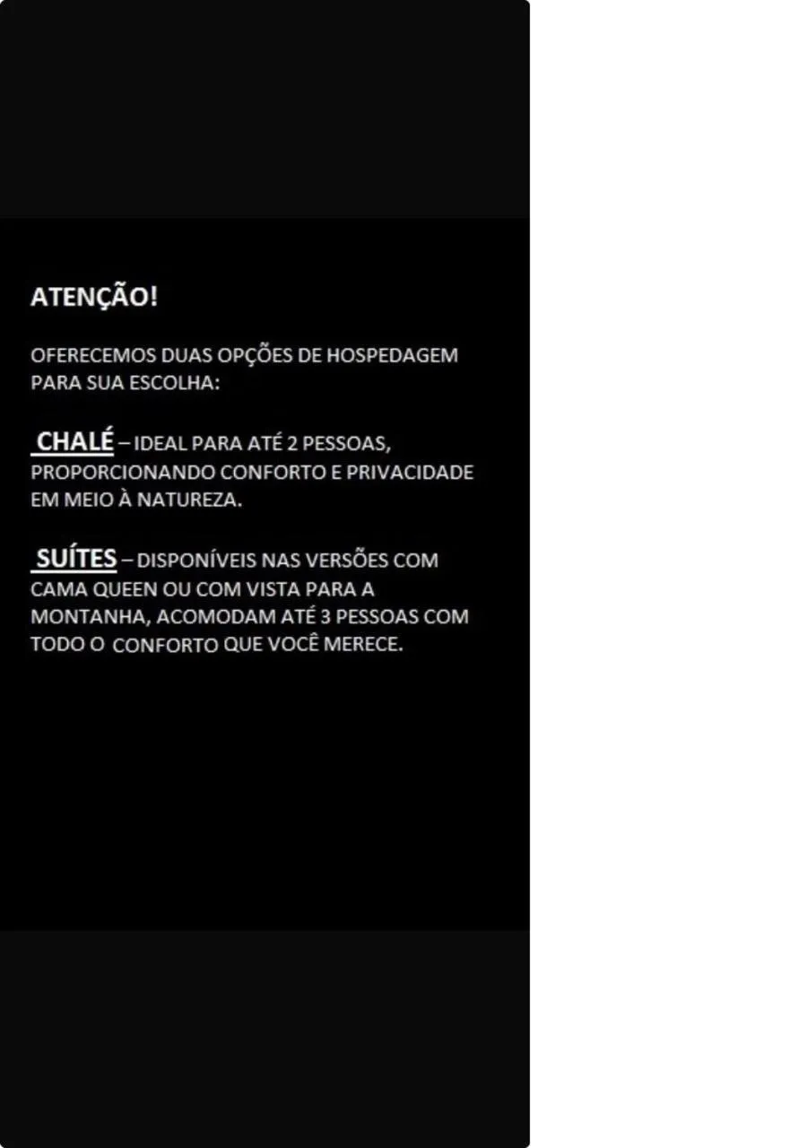 Text overlay in Pousada Olaria - Chalés e Suítes