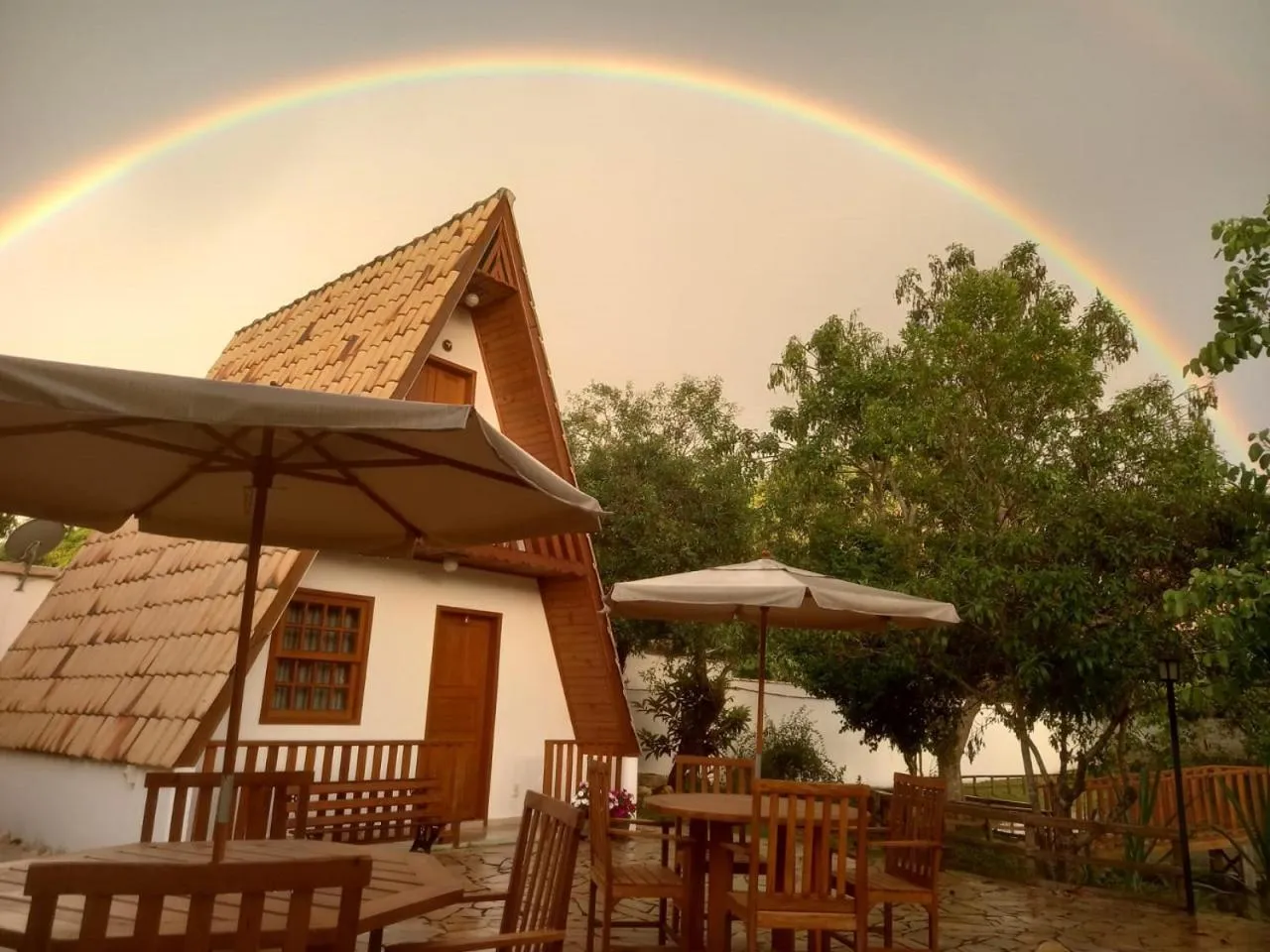 Property building in Pousada Olaria - Chalés e Suítes