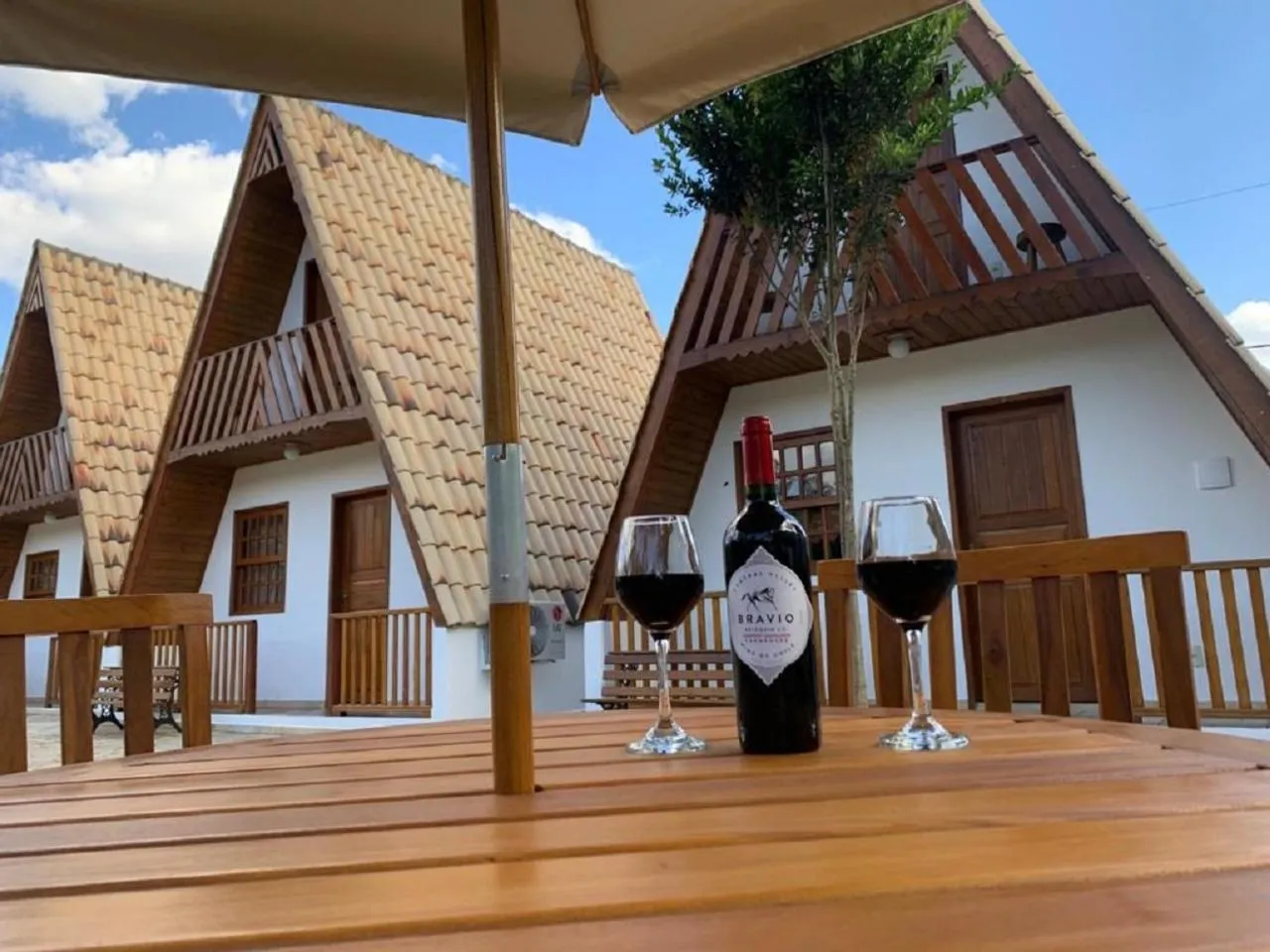 Seating area in Pousada Olaria - Chalés e Suítes