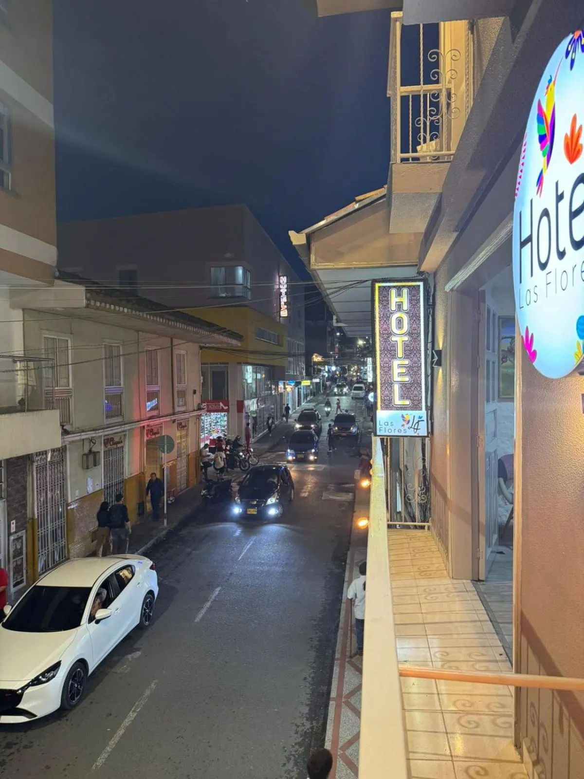 Street view in Hotel Las Flores