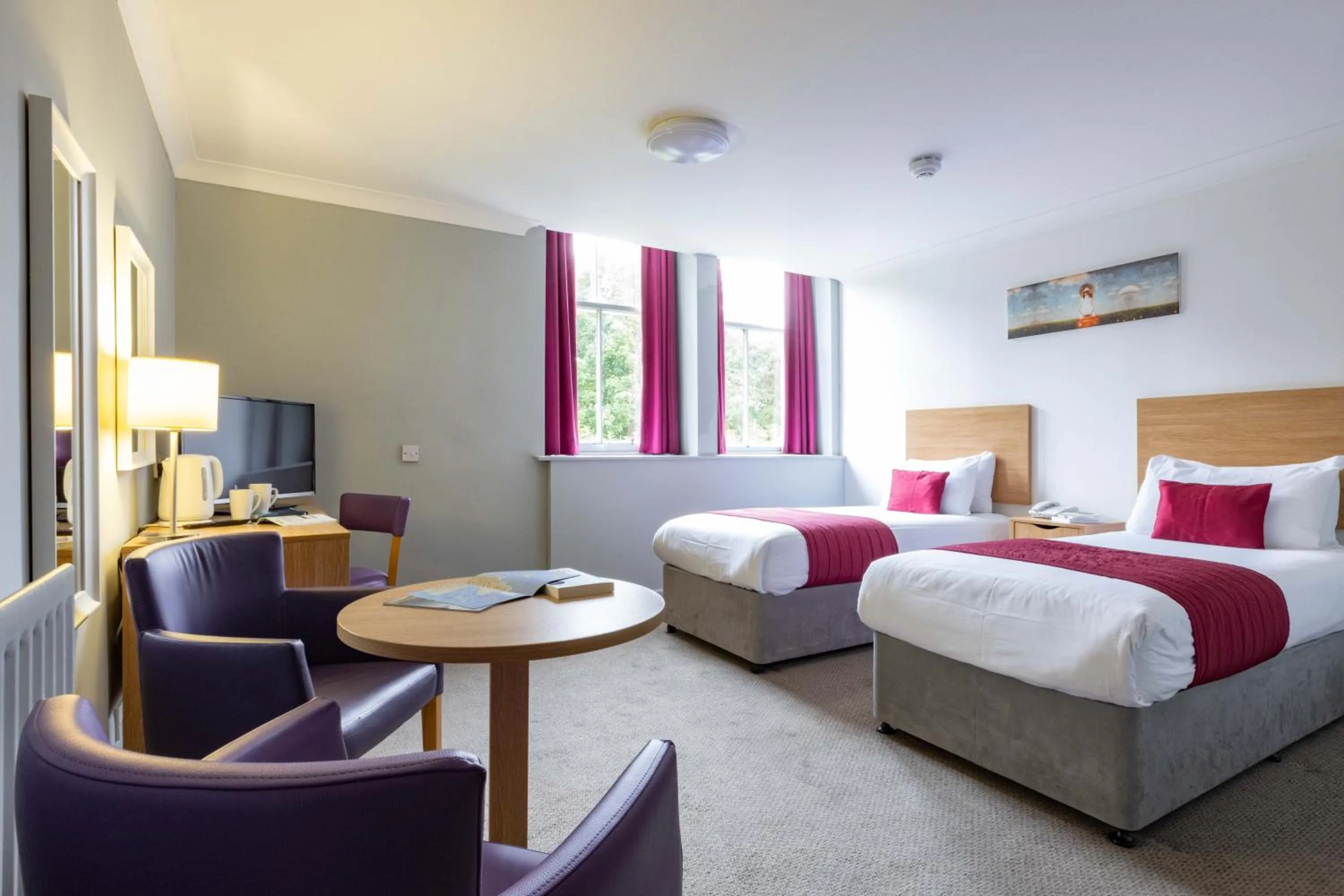 Bed in The Waverley Castle Hotel