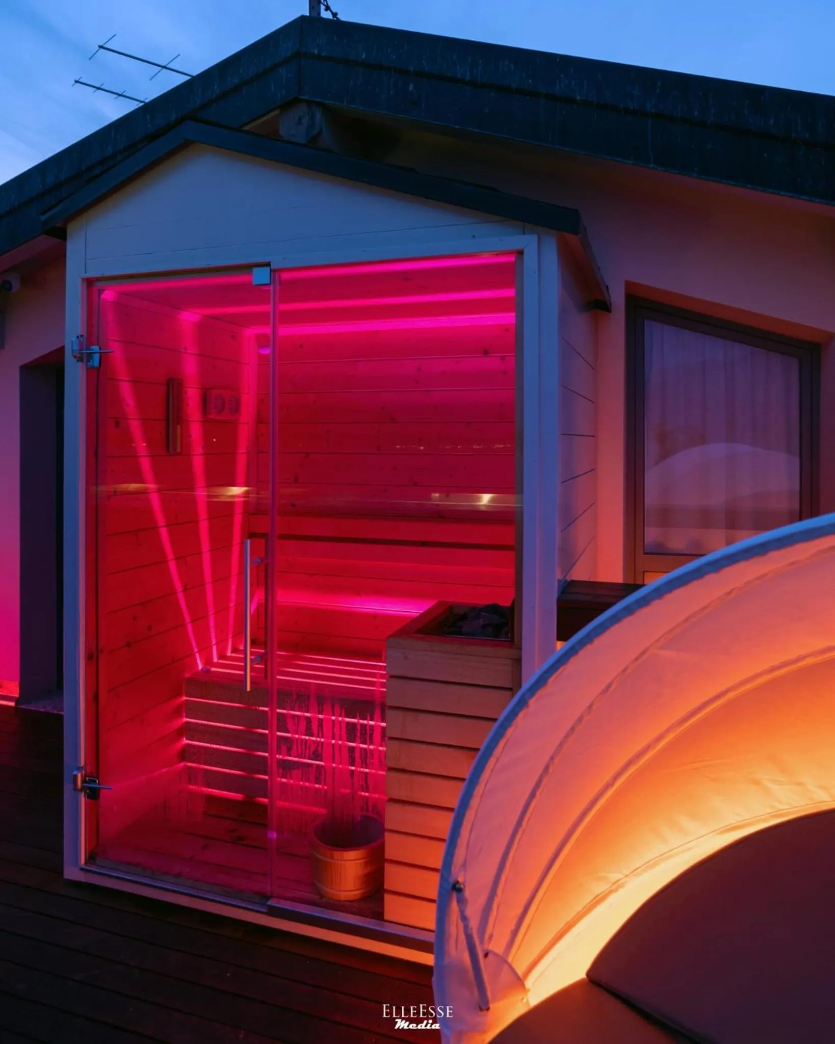Sauna in Hotel Du Lac Menaggio