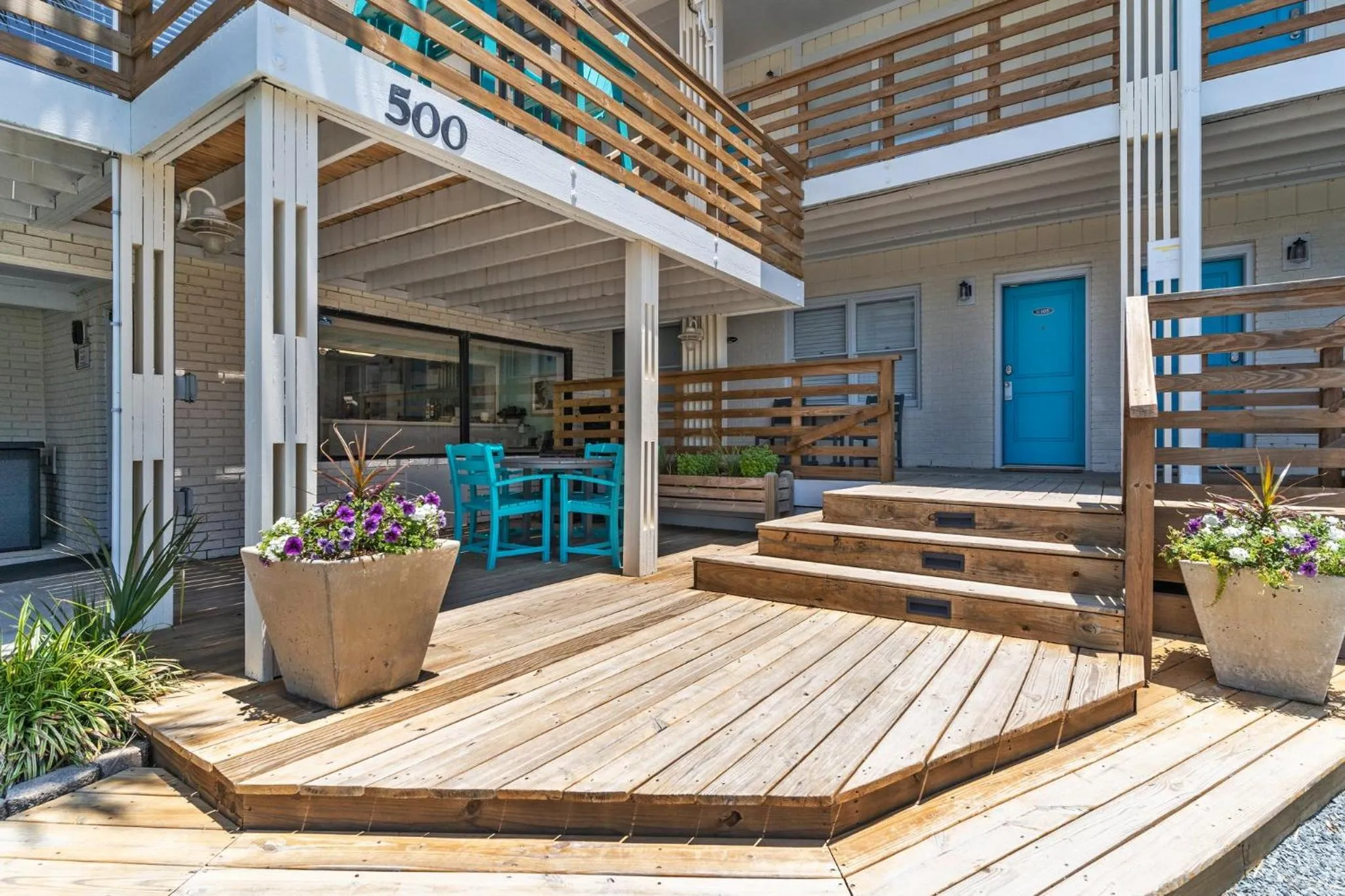 Property building in The Beach House at Oak Island by Carolina Resorts