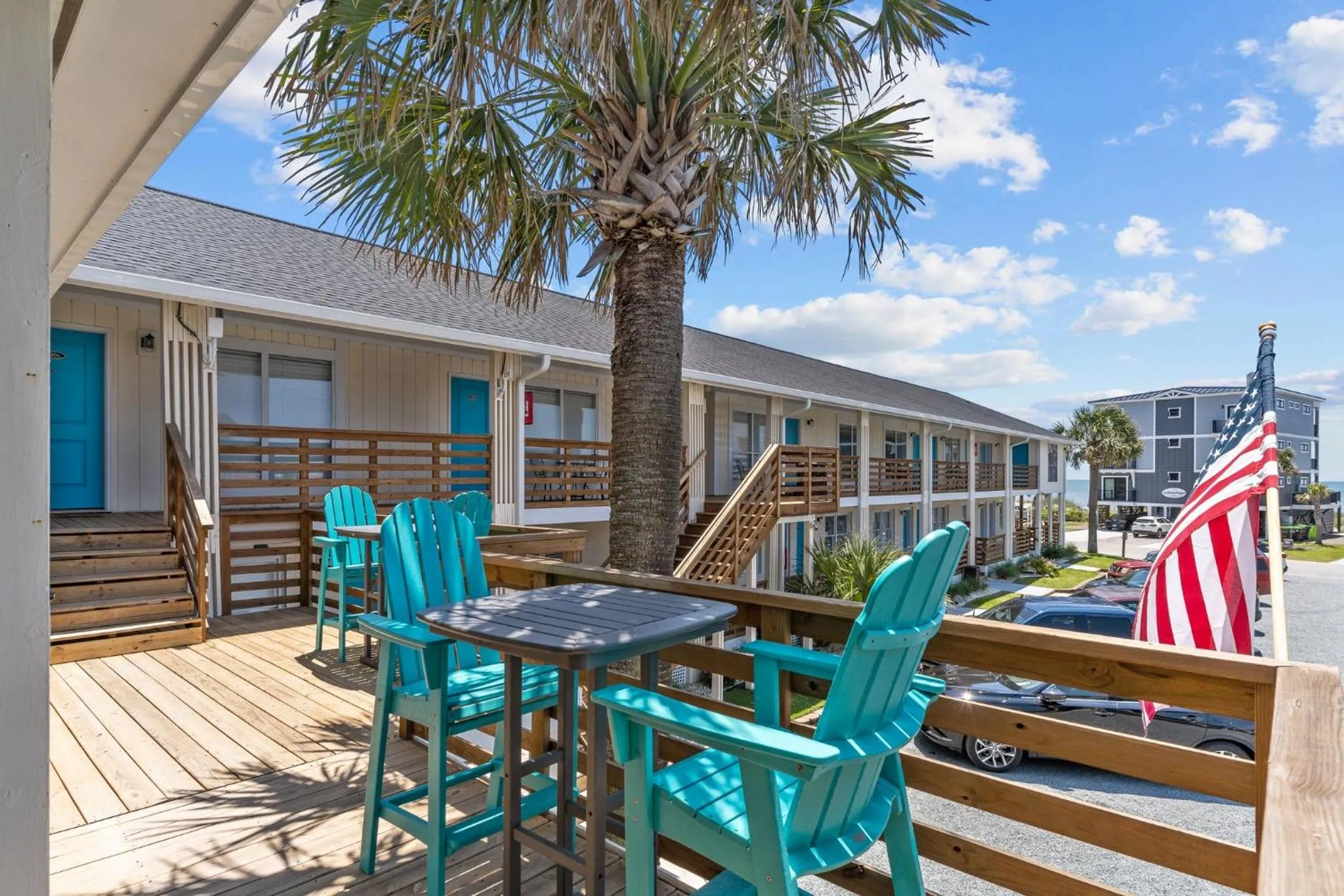 Property building in The Beach House at Oak Island by Carolina Resorts