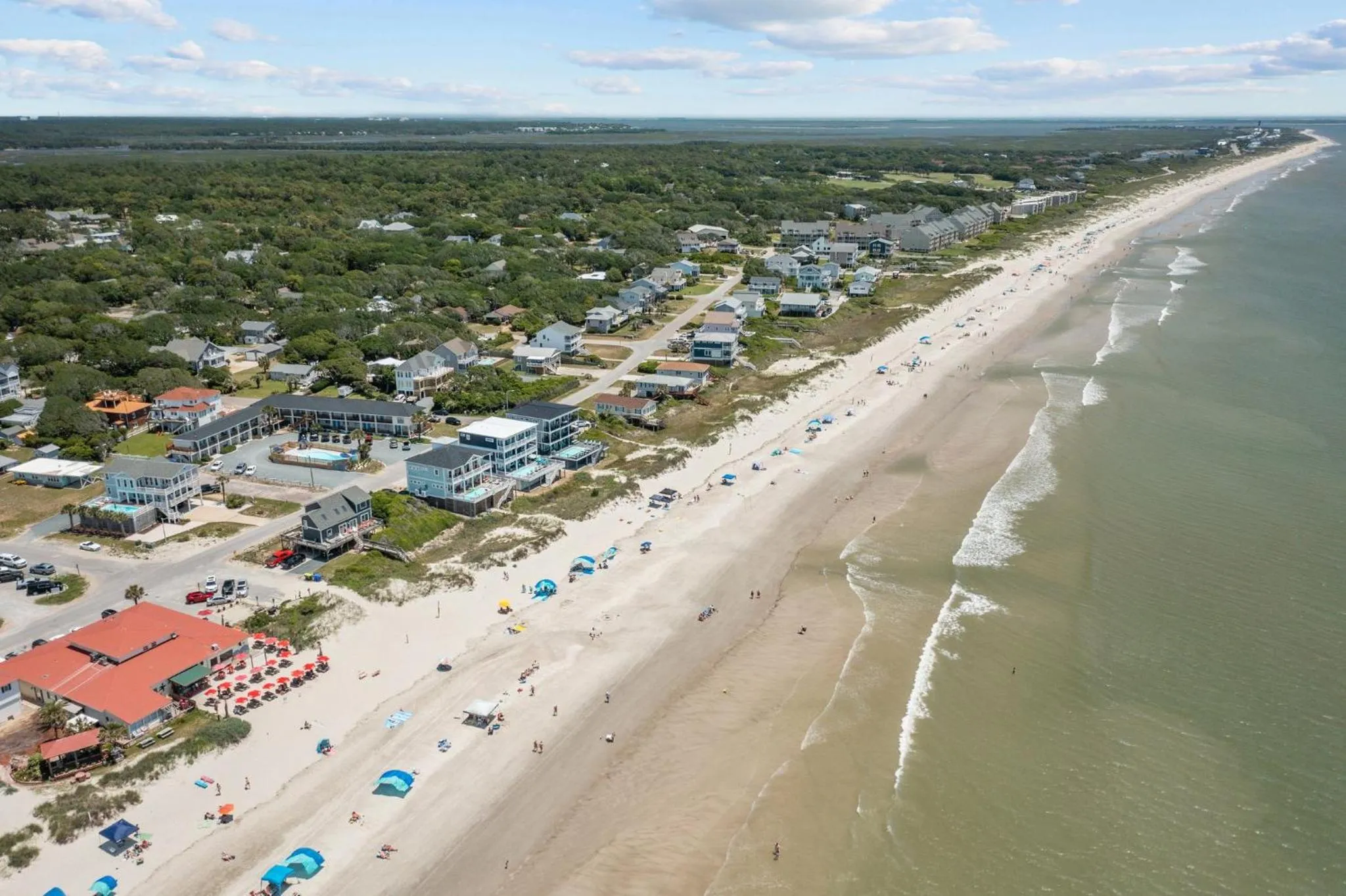 Bird's eye view in The Beach House at Oak Island by Carolina Resorts