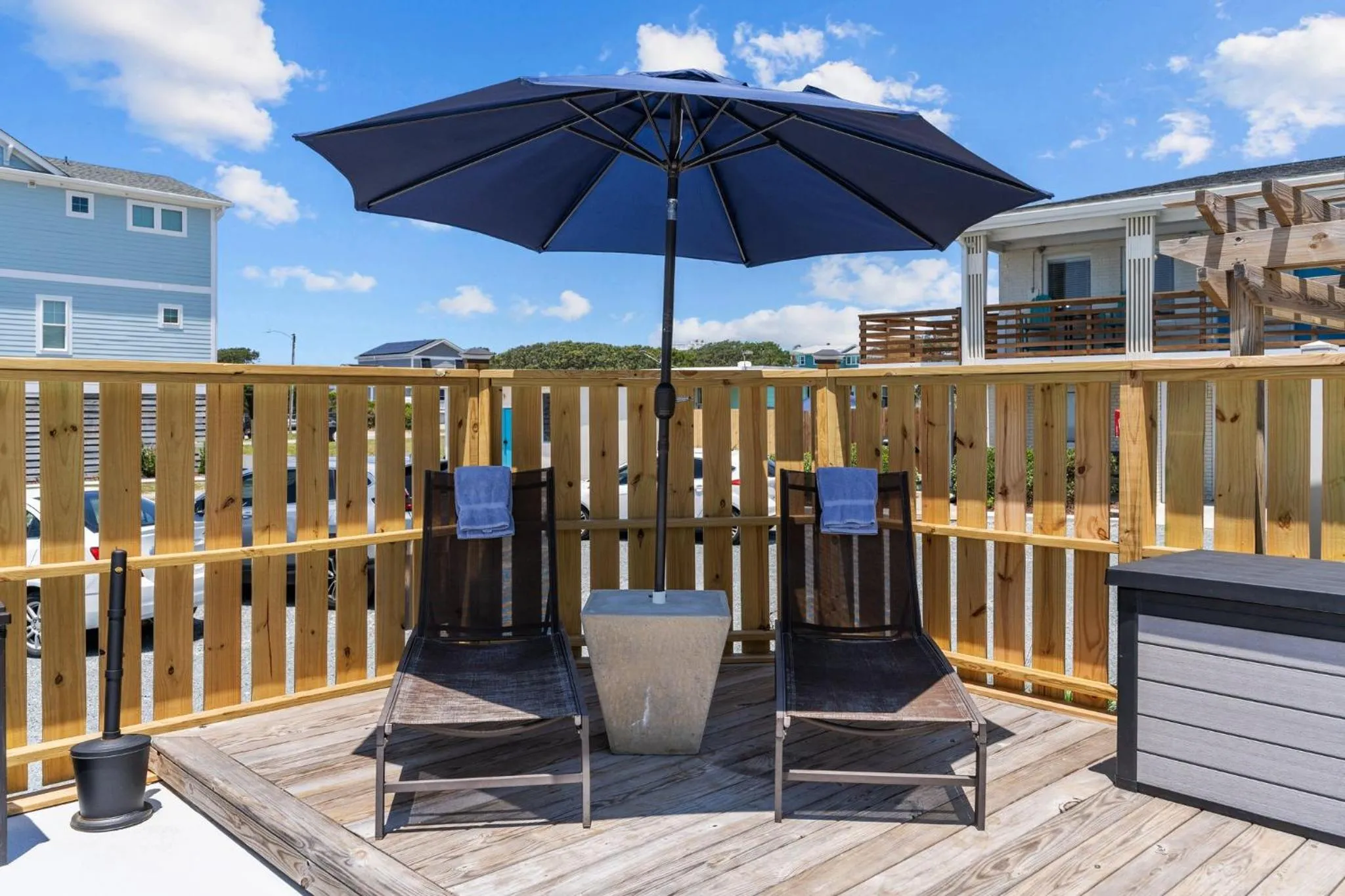 Swimming pool in The Beach House at Oak Island by Carolina Resorts