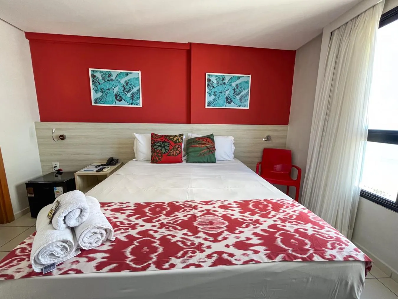 Bed in Ponta Negra Flats Confort Accommodations Vista para o Mar