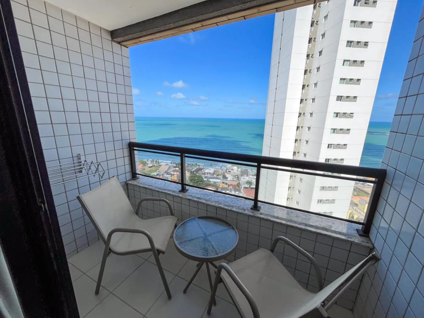 Balcony/Terrace in Ponta Negra Flats Confort Accommodations Vista para o Mar