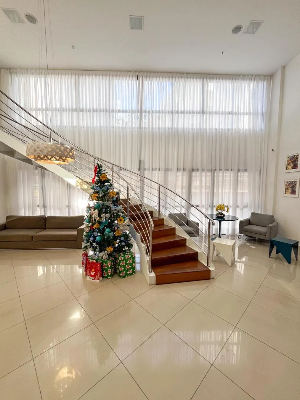 Lobby or reception in Ponta Negra Flats Confort Accommodations Vista para o Mar