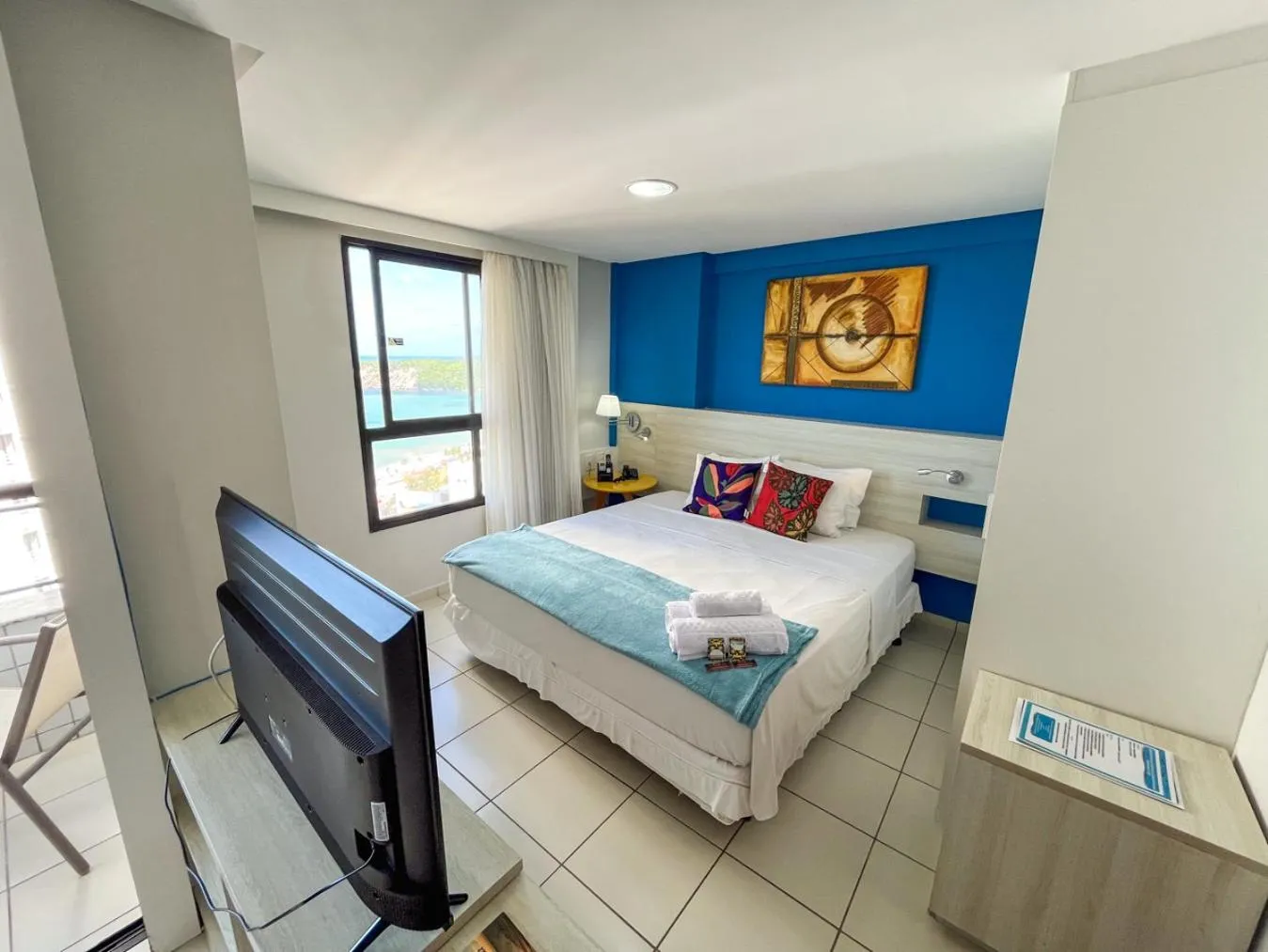 Bed in Ponta Negra Flats Confort Accommodations Vista para o Mar