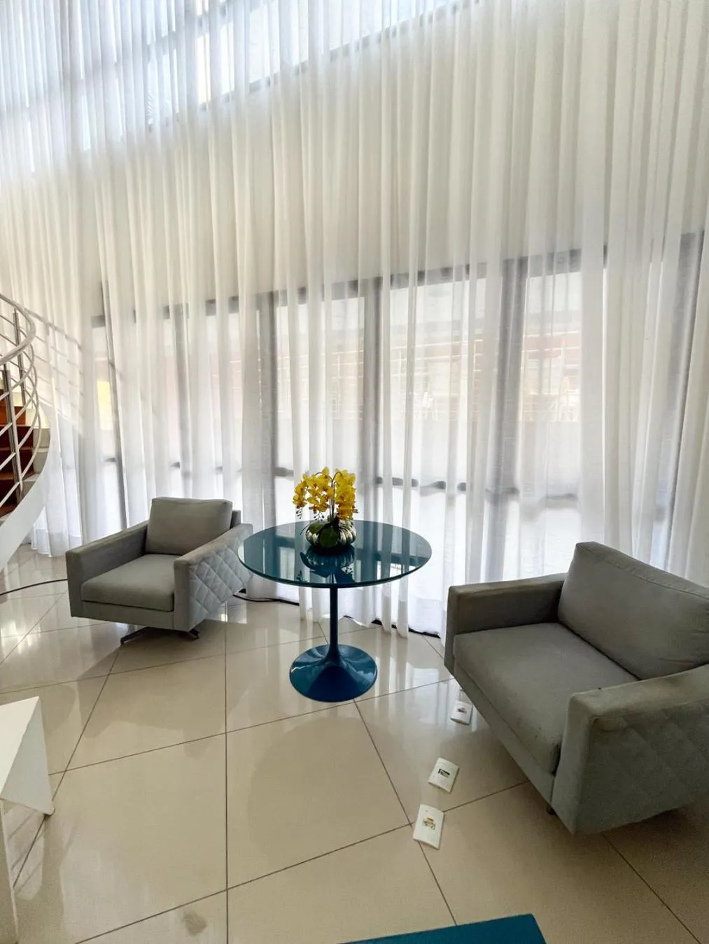 Lobby or reception in Ponta Negra Flats Confort Accommodations Vista para o Mar