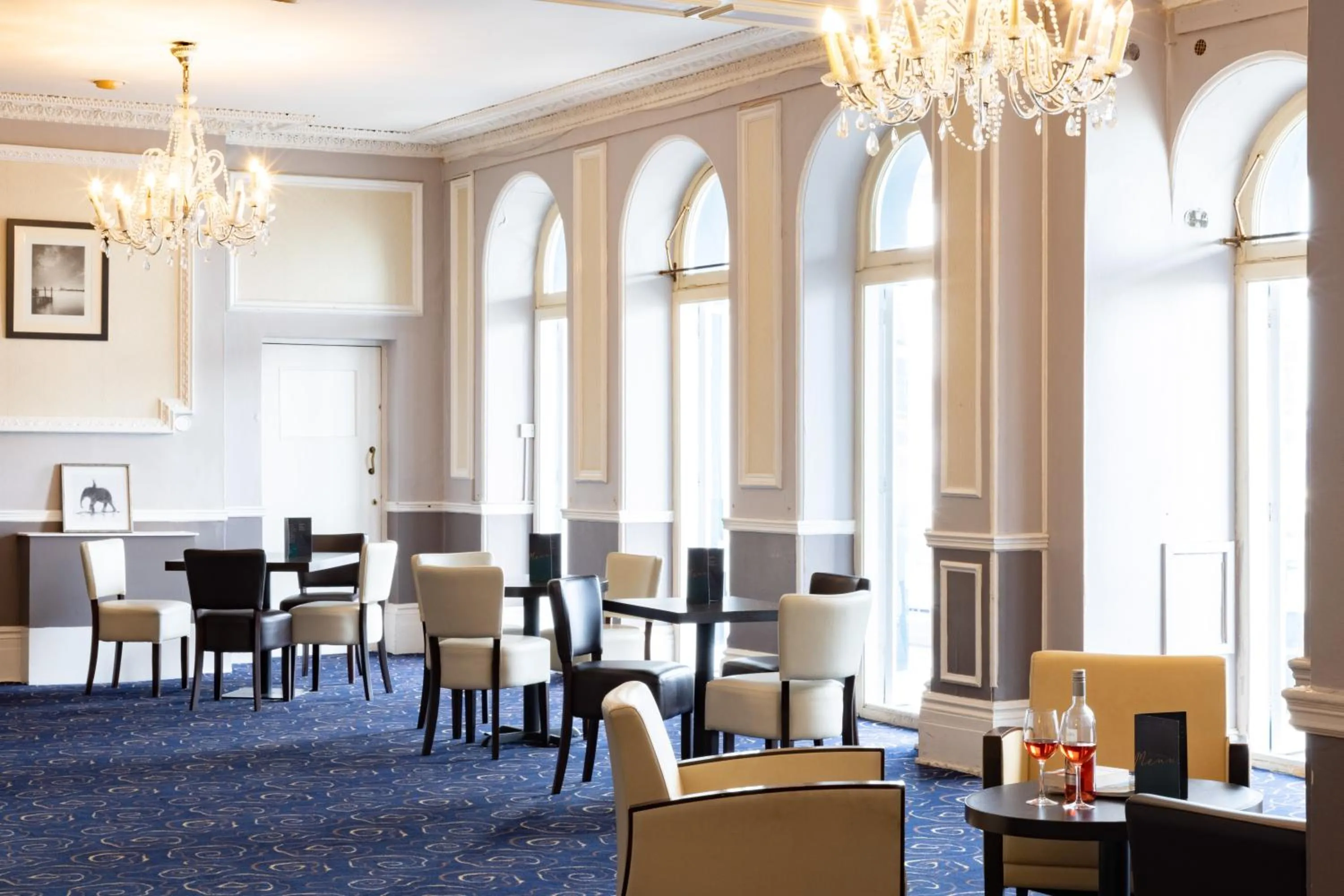 Dining area in The Burlington Hotel