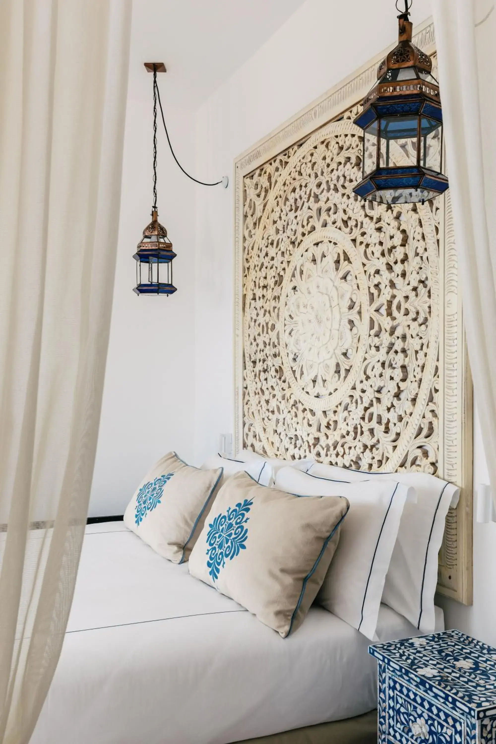 Bed in Falkensteiner Resort Capo Boi Bed in Falkensteiner Resort Capo Boi