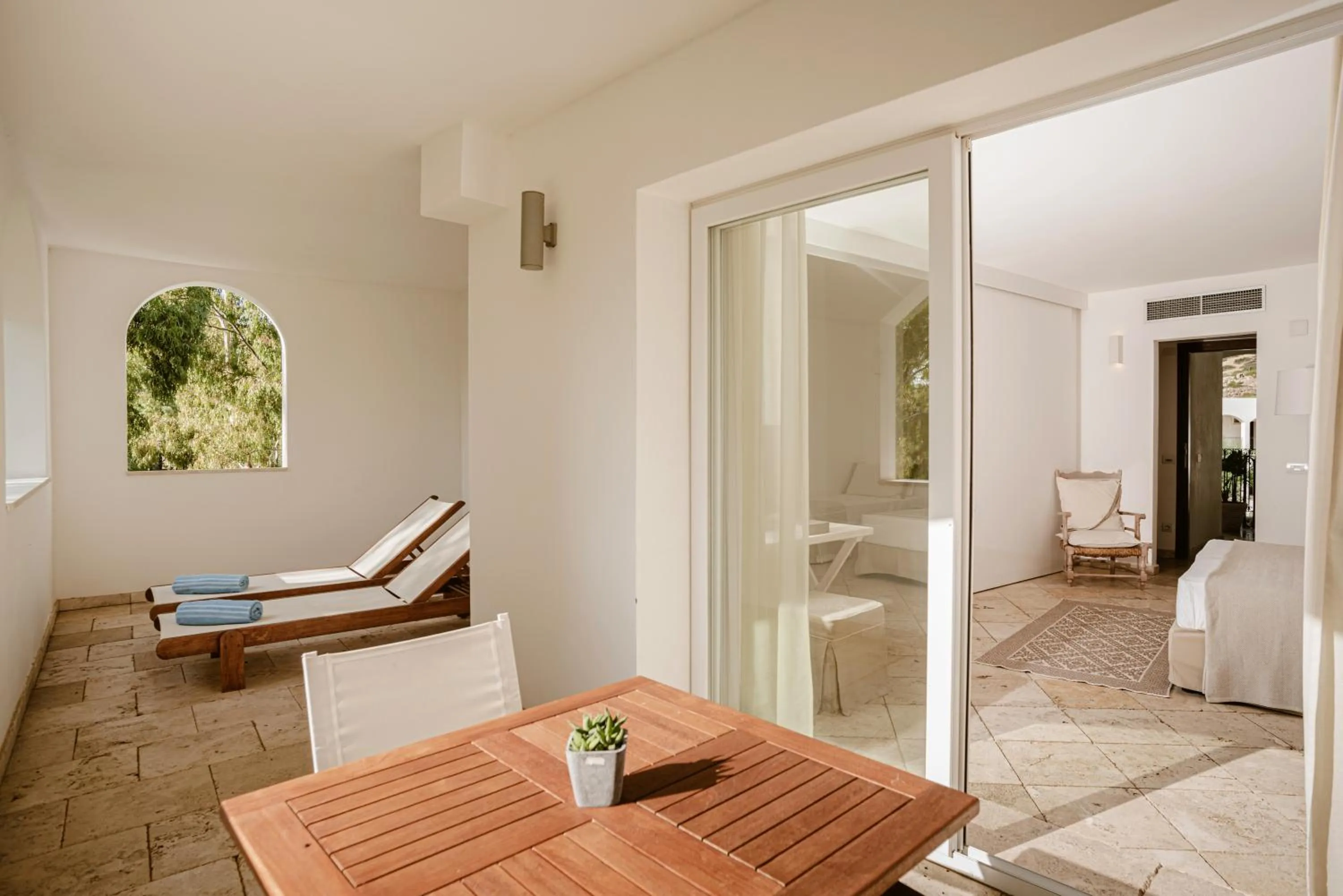 Patio in Falkensteiner Resort Capo Boi