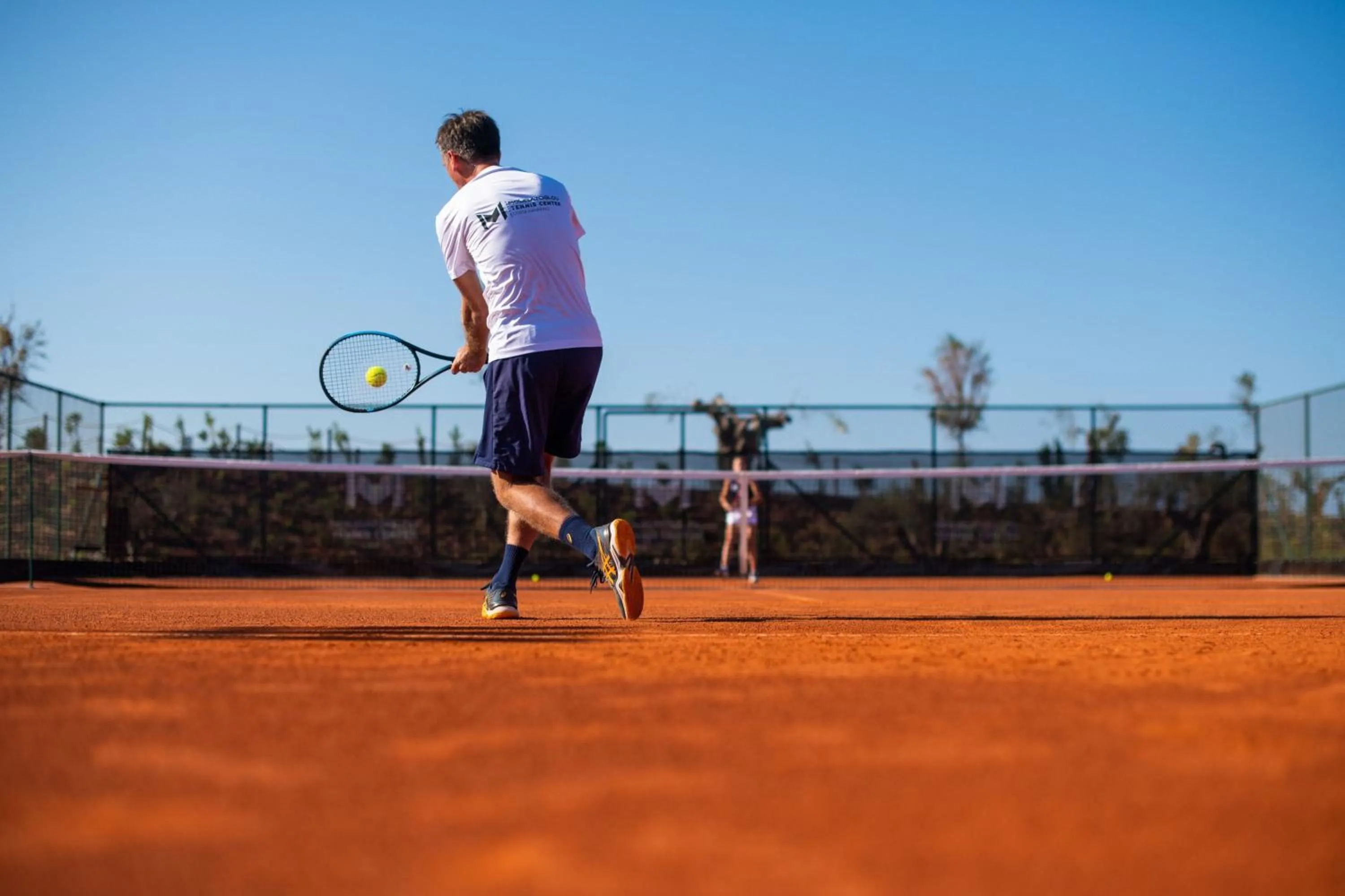 Tennis court in W Costa Navarino