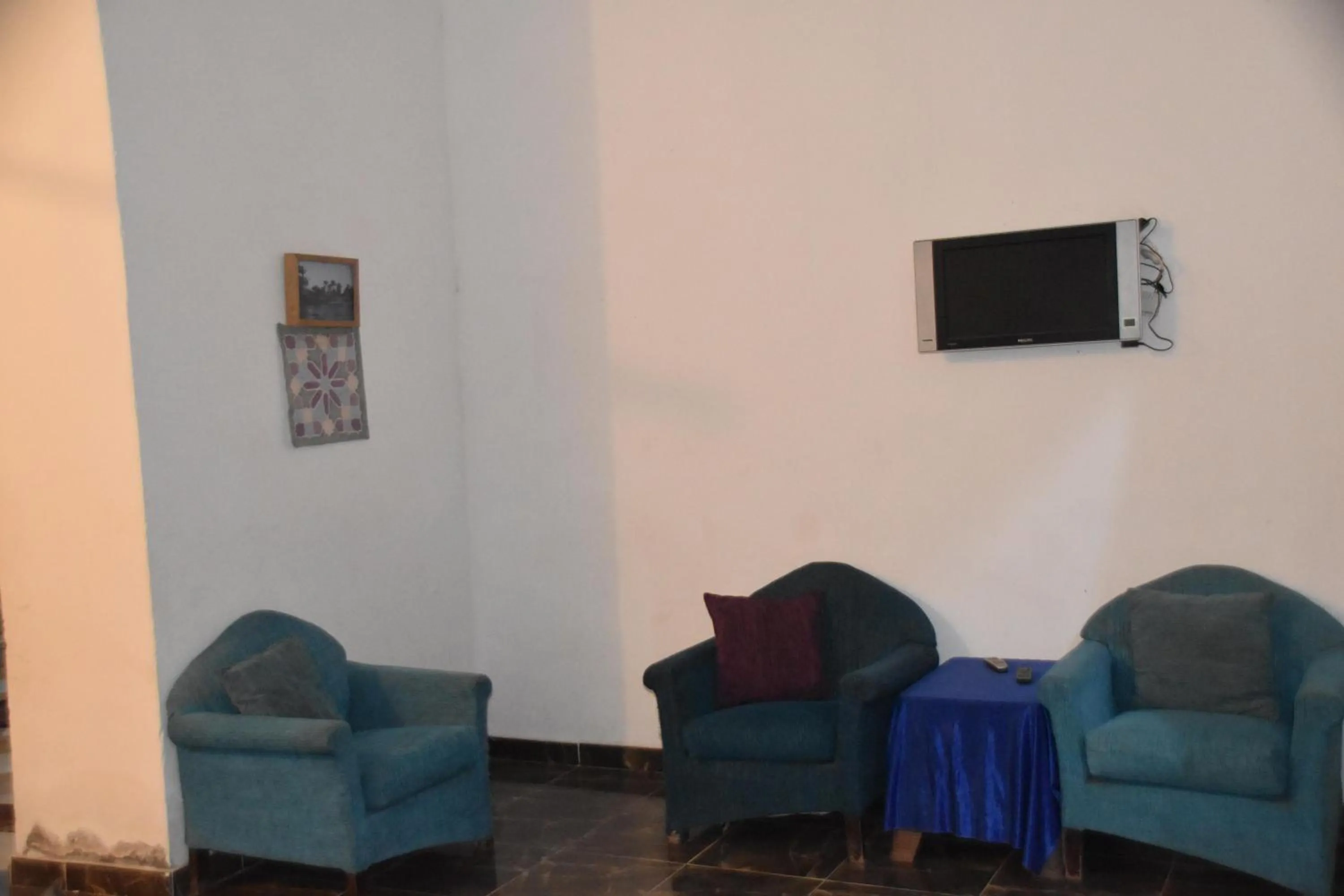 Communal lounge/ TV room in Orient star hotel luxor