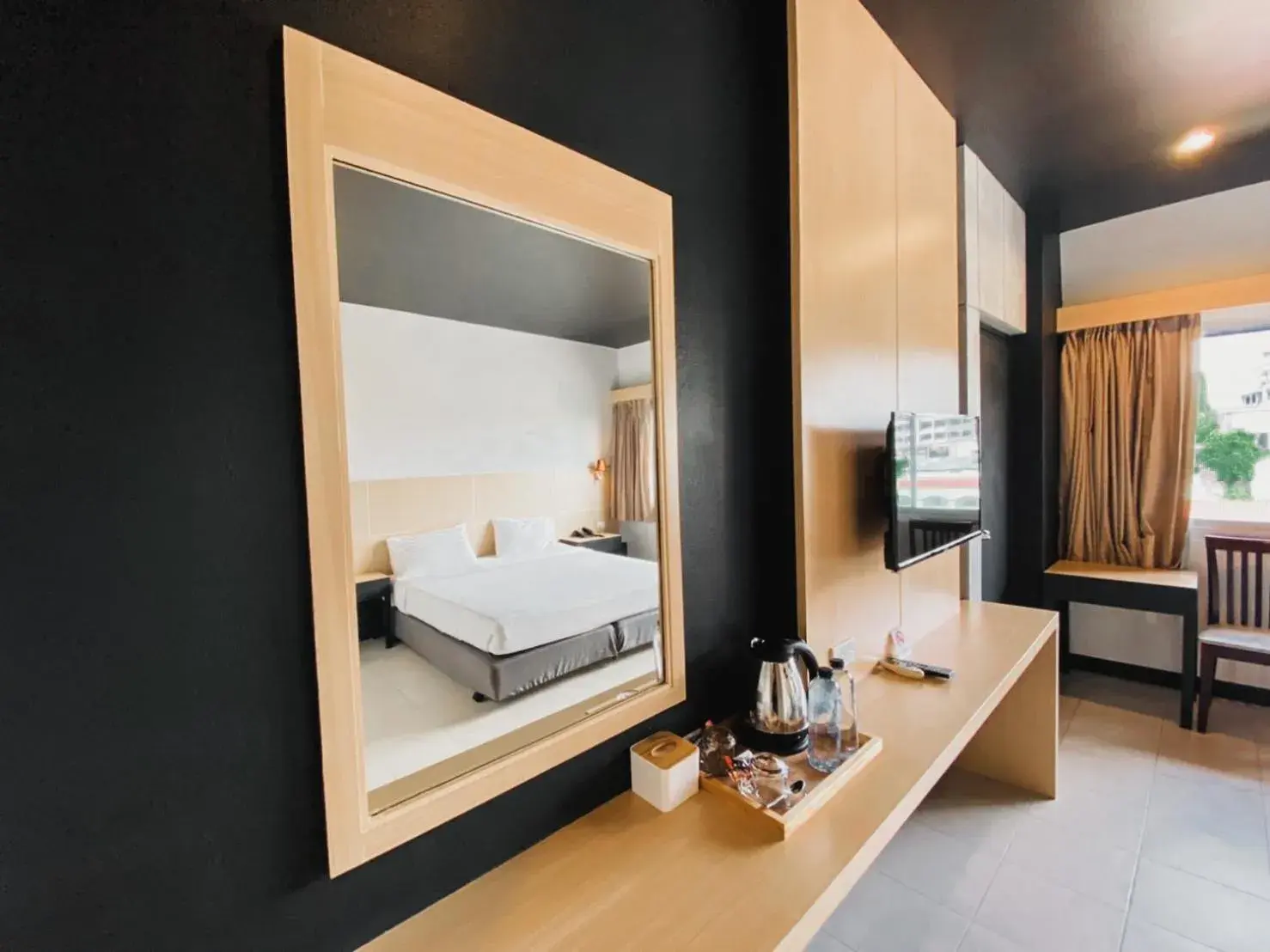 TV and multimedia, Bed in Garden View Betong Hotel TV and multimedia, Bed in Garden View Betong Hotel