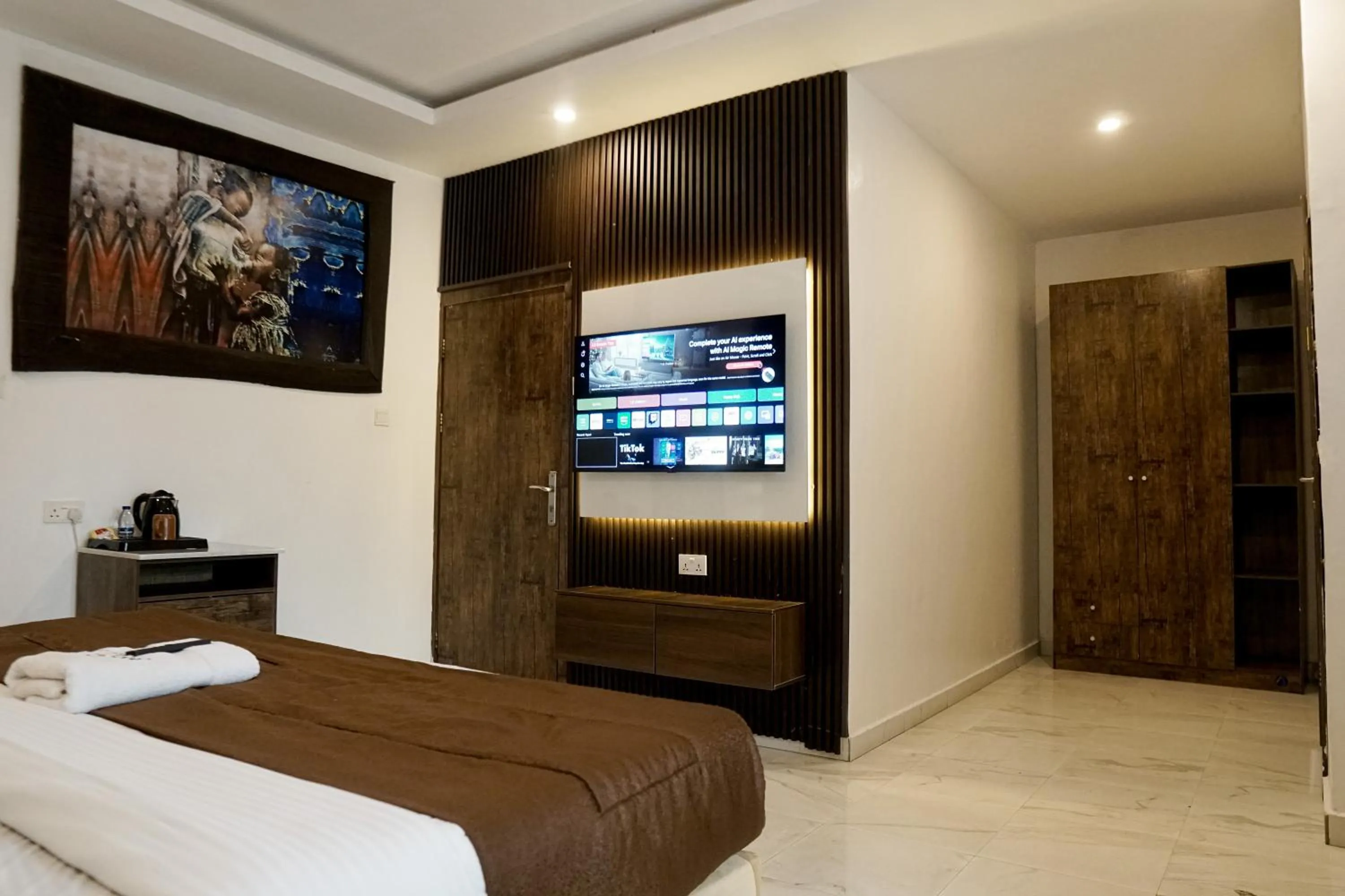 Bed in Presken Hotel White House, Lekki, Lagos