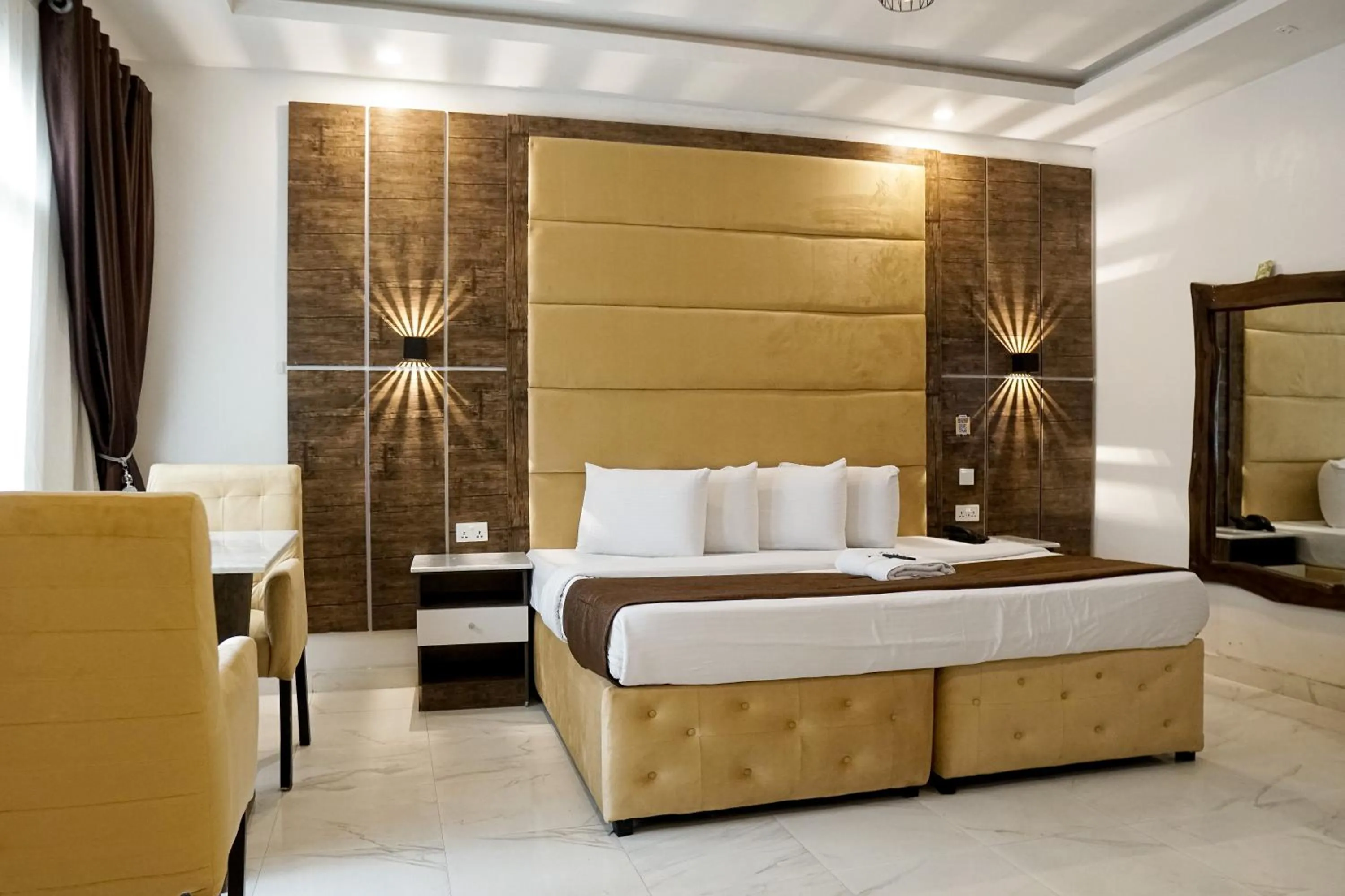 Bed in Presken Hotel White House, Lekki, Lagos