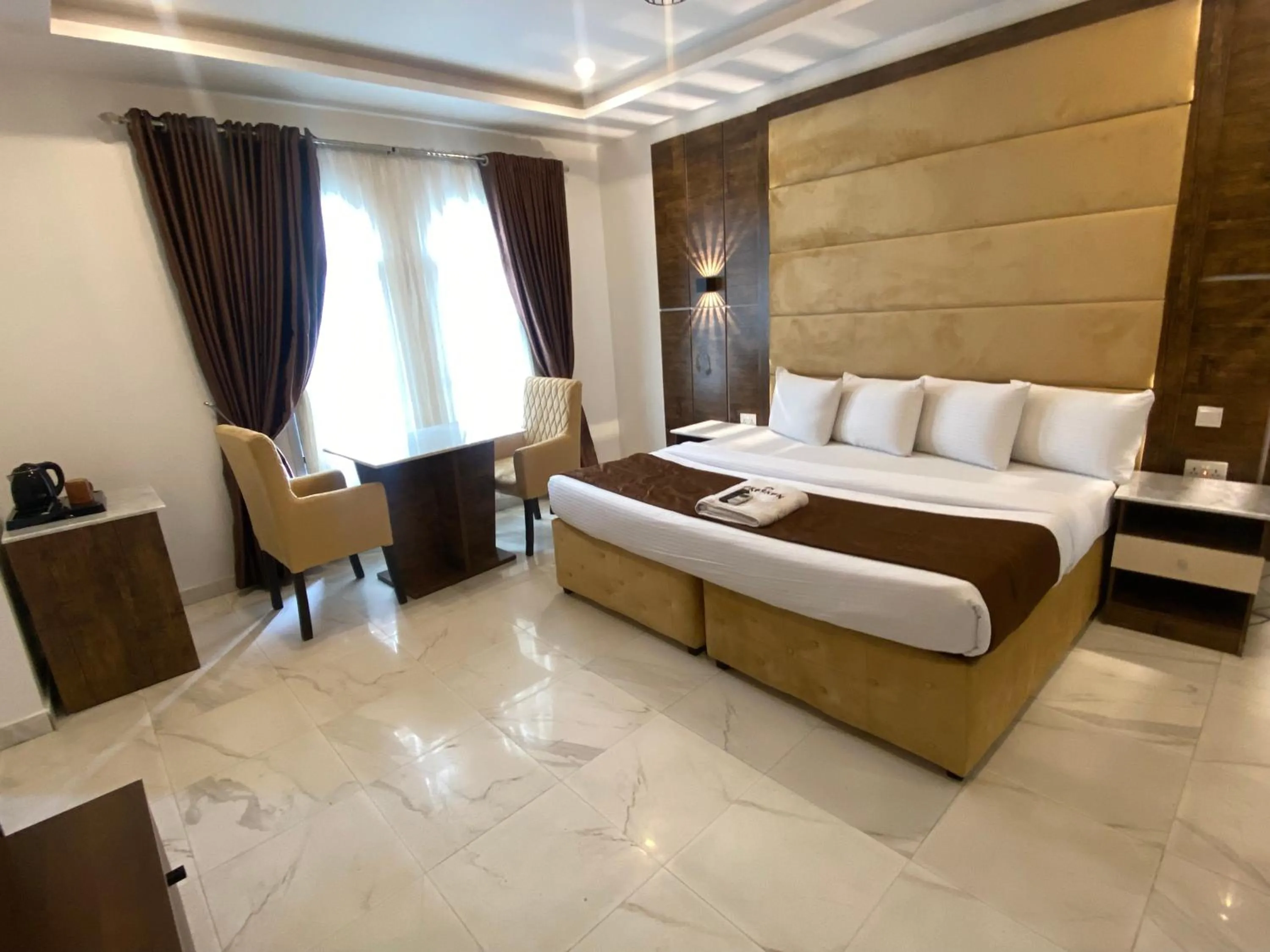 Bed in Presken Hotel White House, Lekki, Lagos