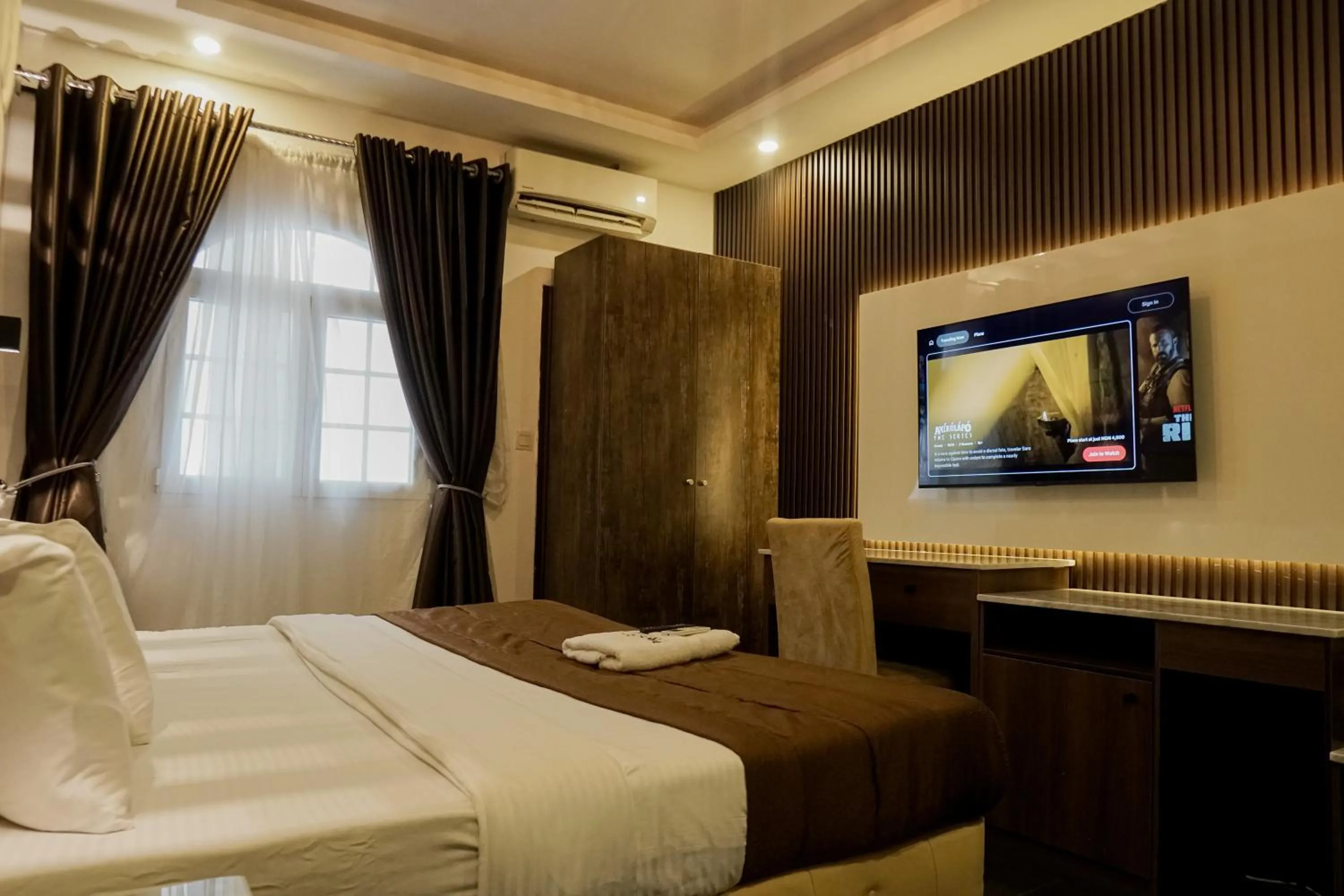 Bed in Presken Hotel White House, Lekki, Lagos