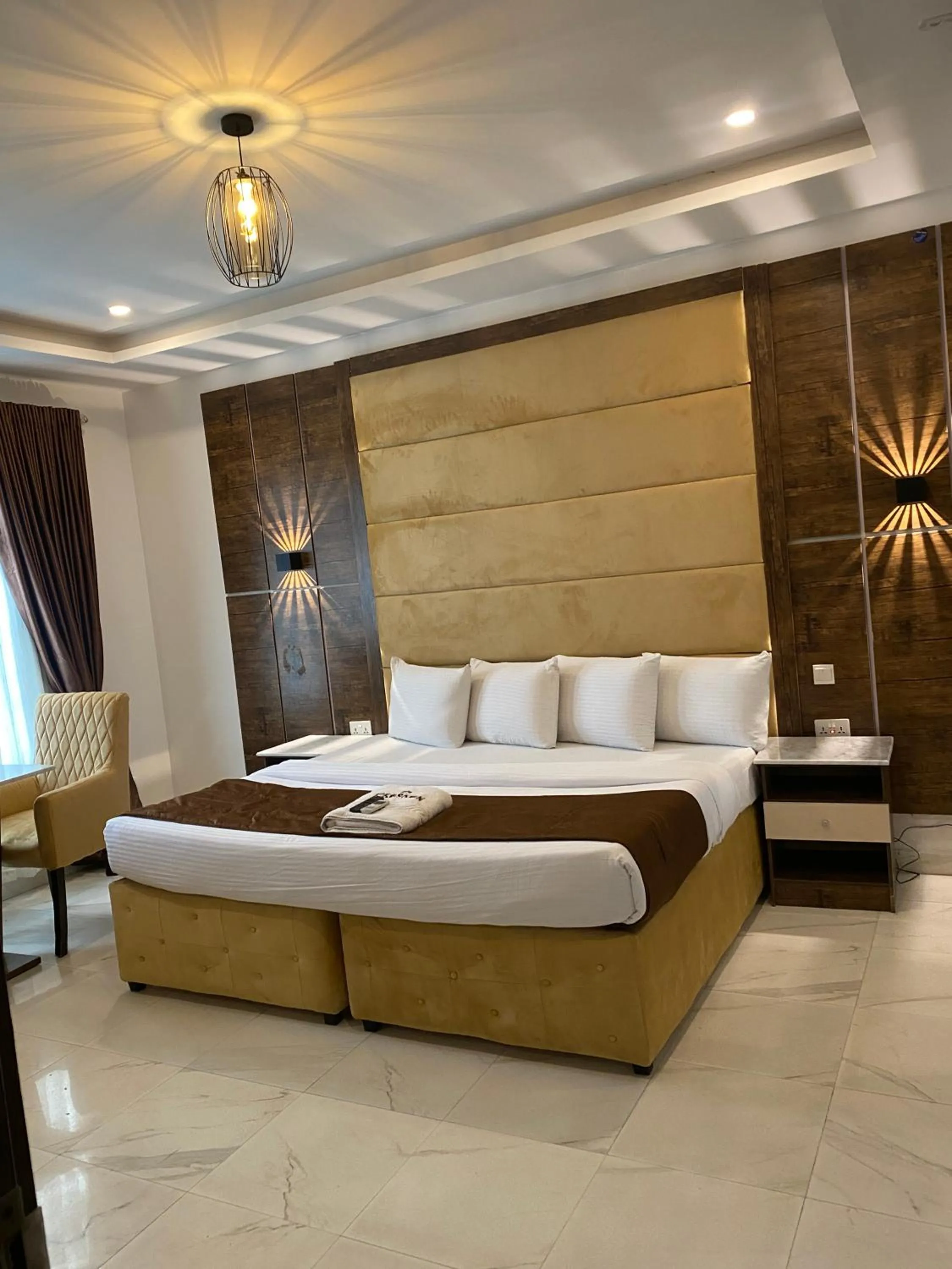 Bed in Presken Hotel White House, Lekki, Lagos