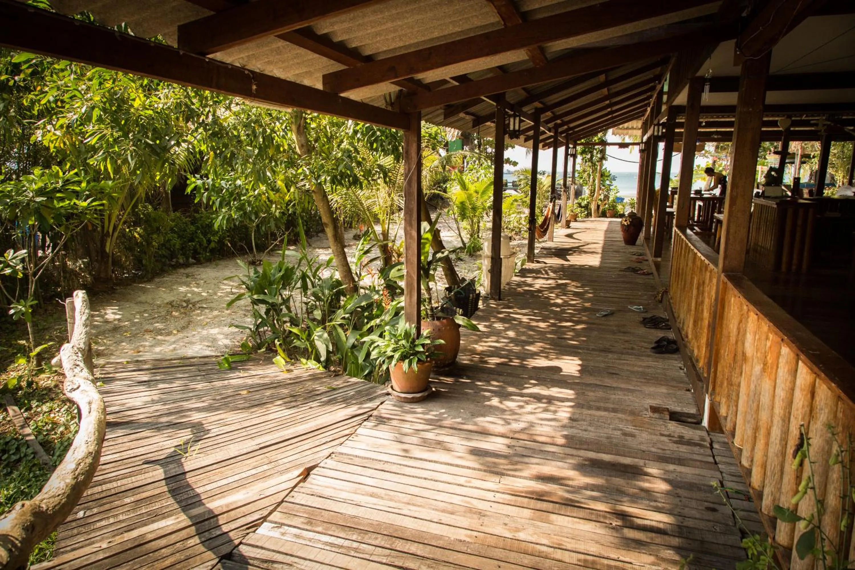 Facade/entrance in Frog Beach House