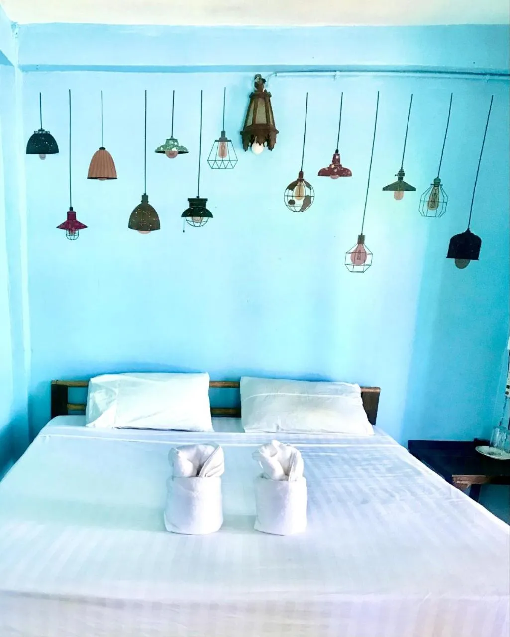 Bed in Frog Beach House