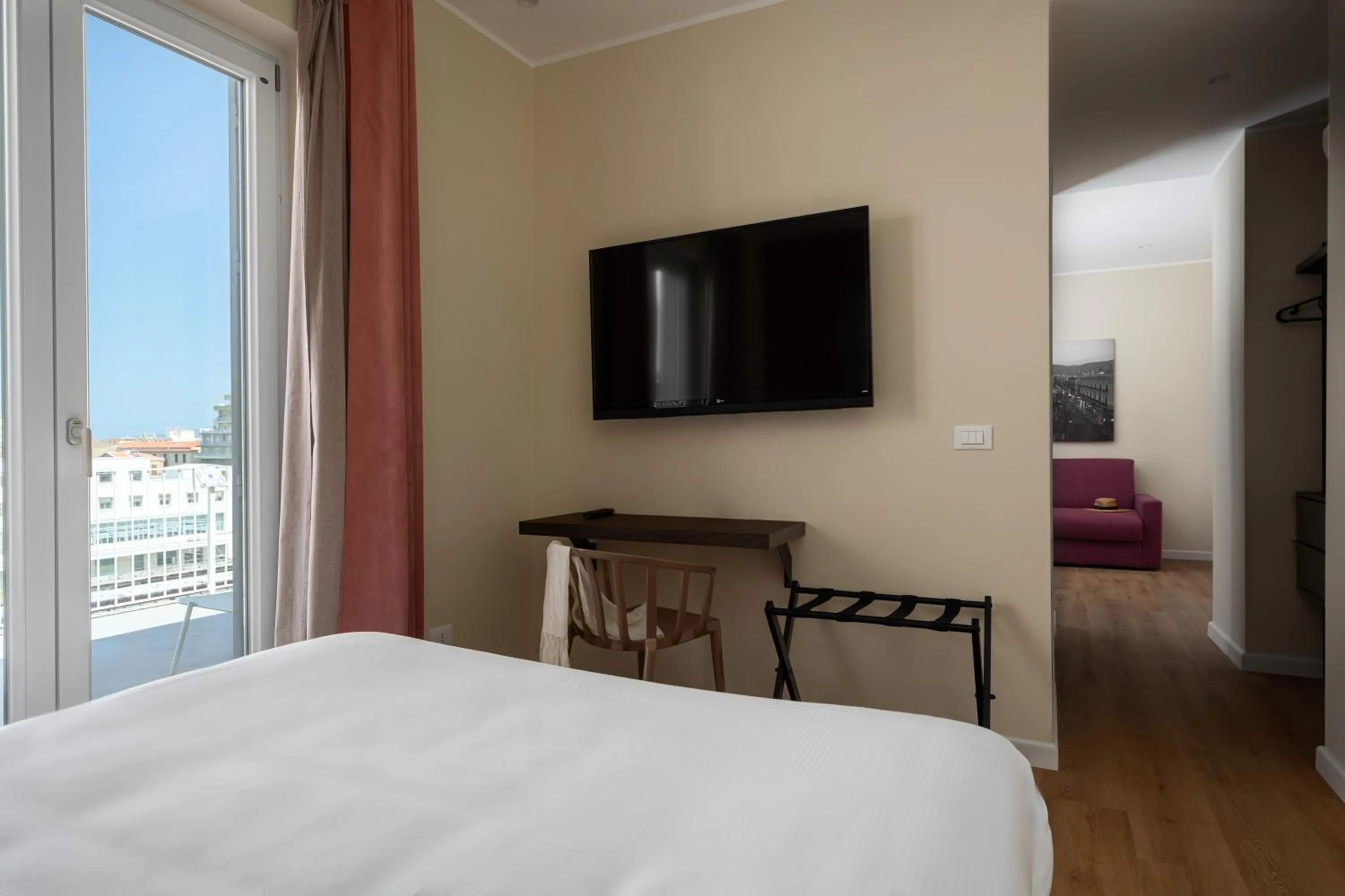 Bed in Attico 37 - Queen room con terrazza privata