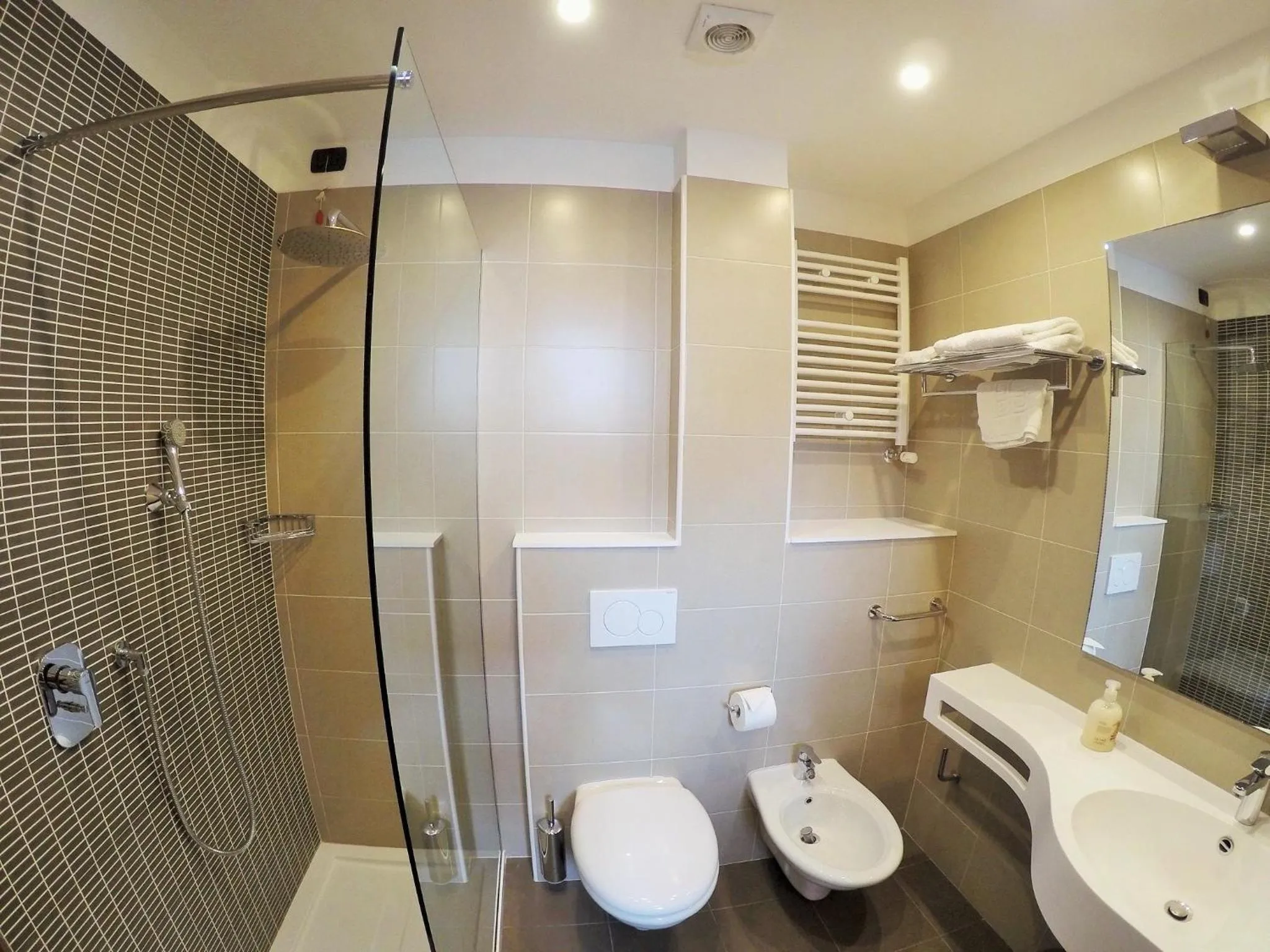 Bathroom in Chalet Alpina Hotel & Apartments