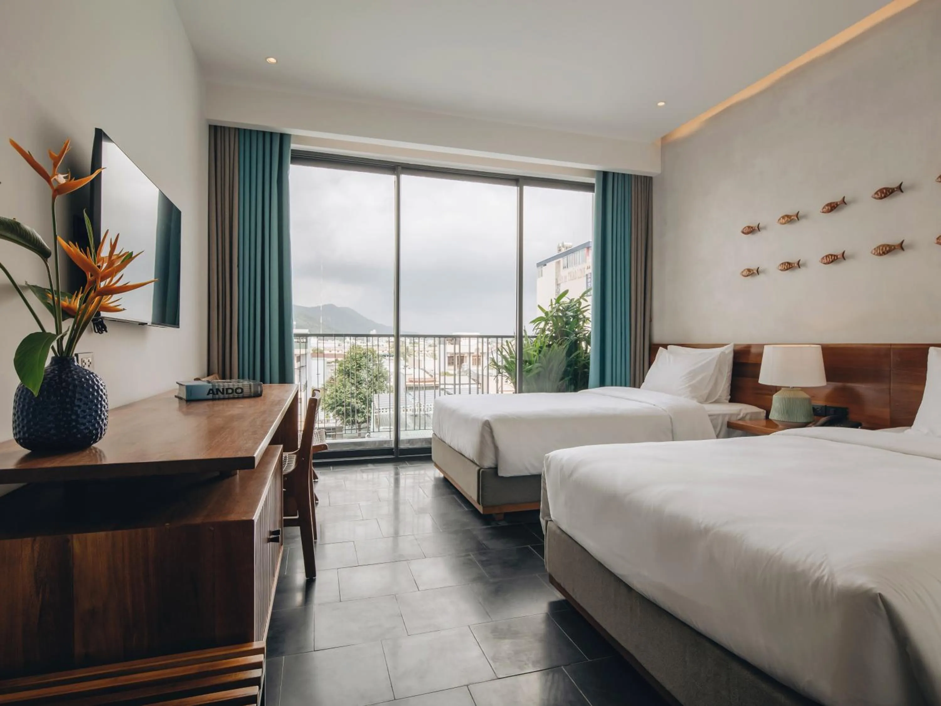 Bed in Le Mint Hotel Quy Nhơn