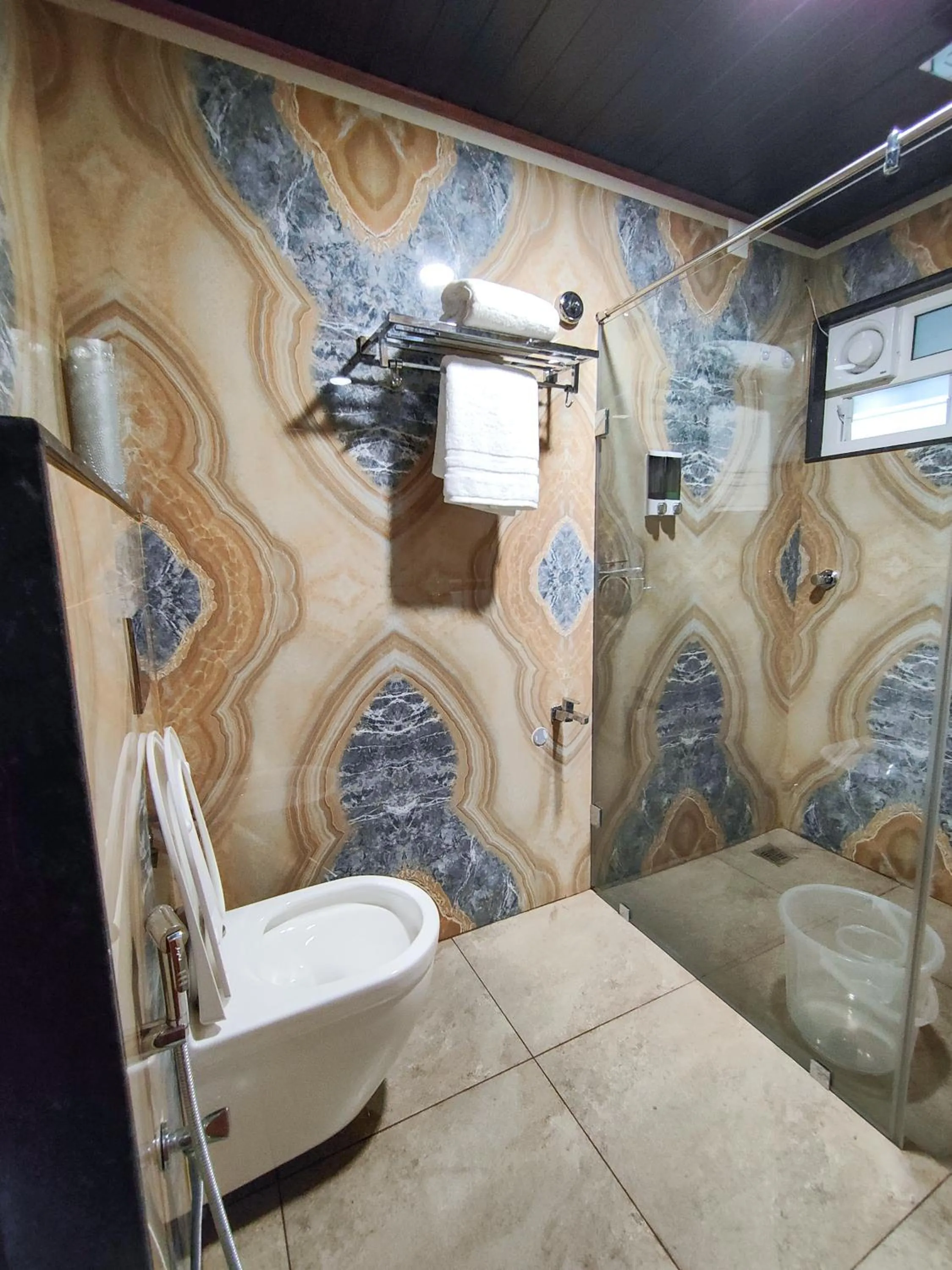 Shower in Hotel Udupi Inn, Udupi