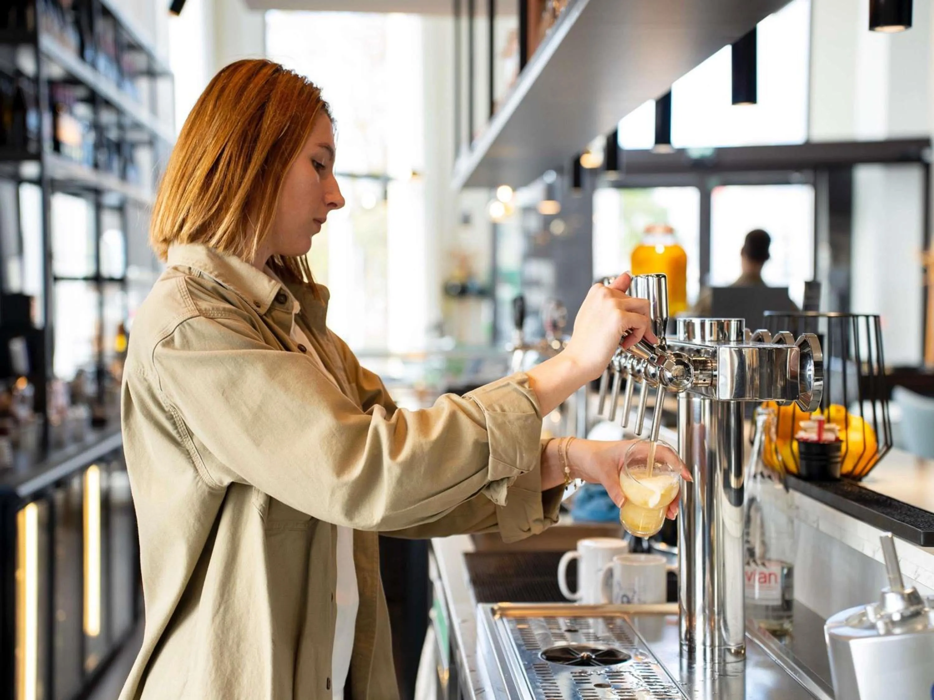 Lounge or bar in ibis budget Saint Nazaire Centre Gare