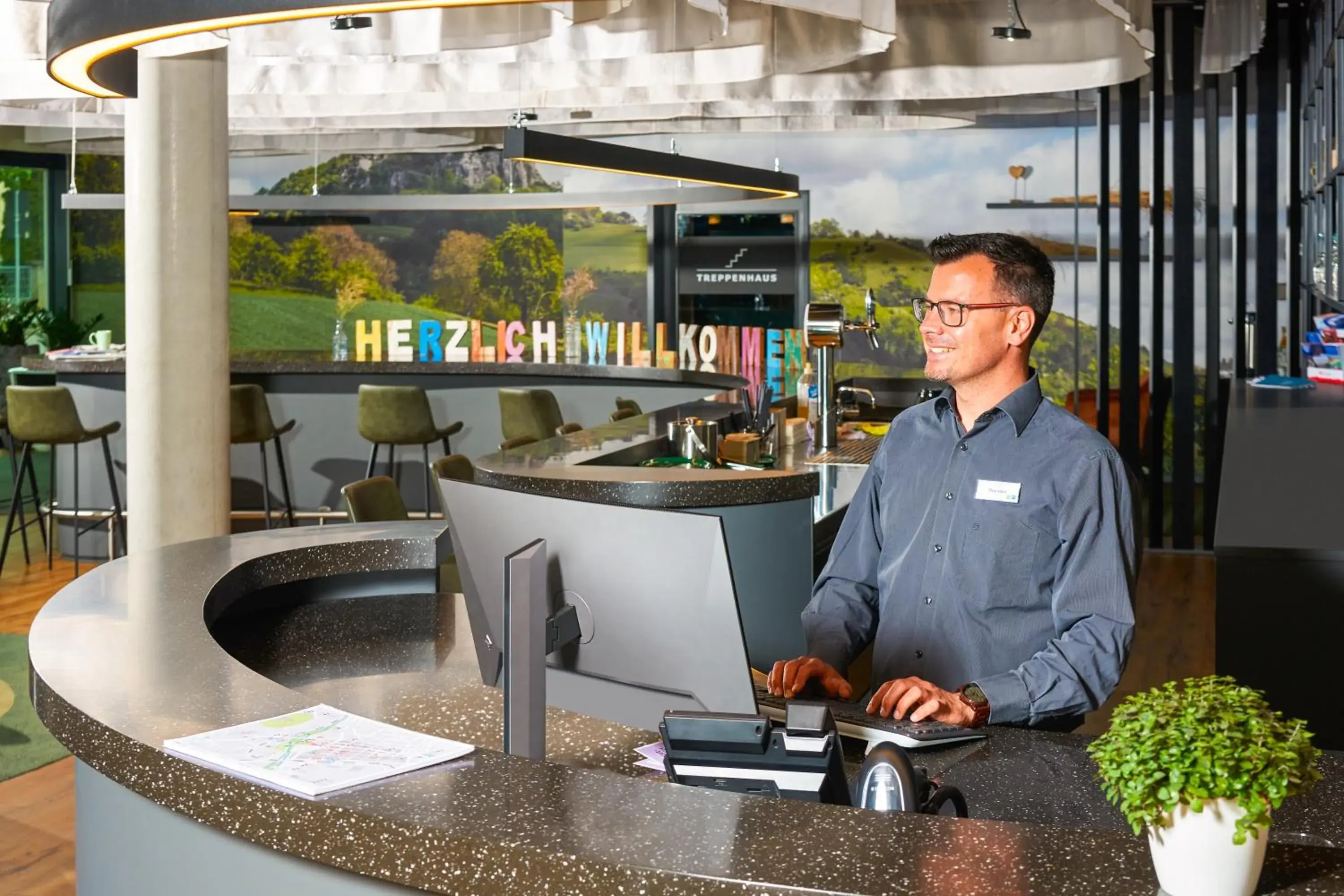 Lobby or reception in Ibis Styles Singen Lobby or reception in Ibis Styles Singen