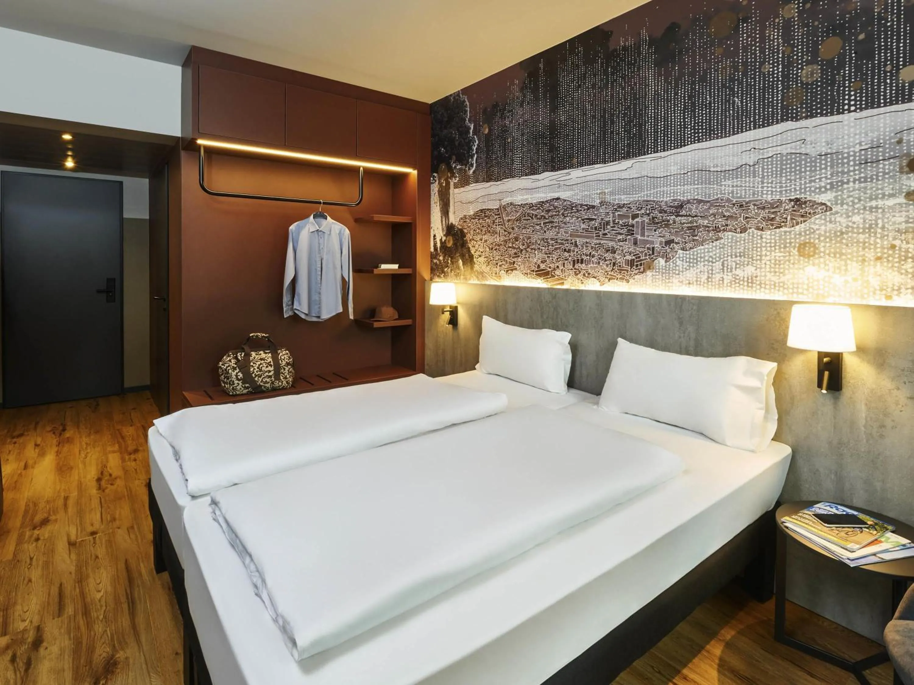 Bedroom, Bed in Ibis Styles Singen