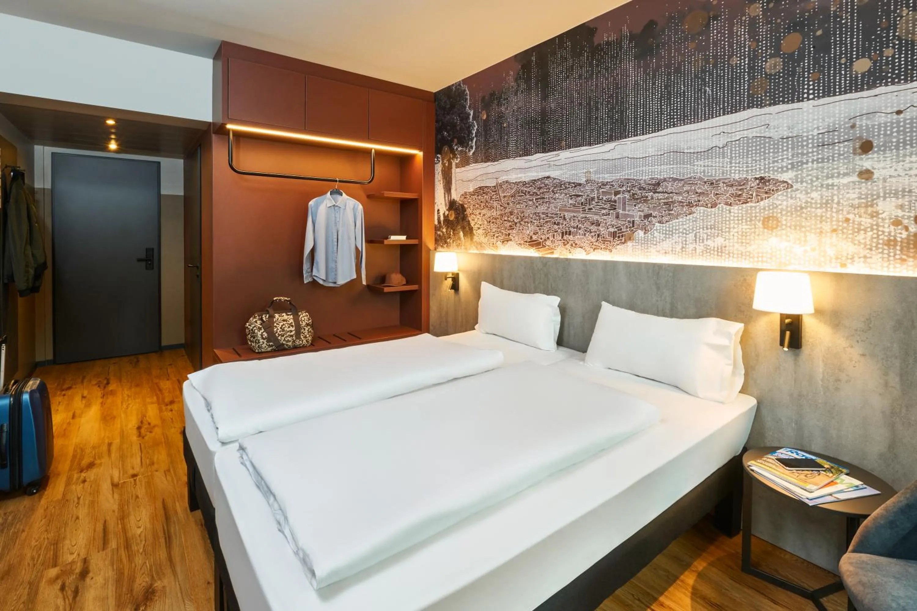Bedroom, Bed in Ibis Styles Singen