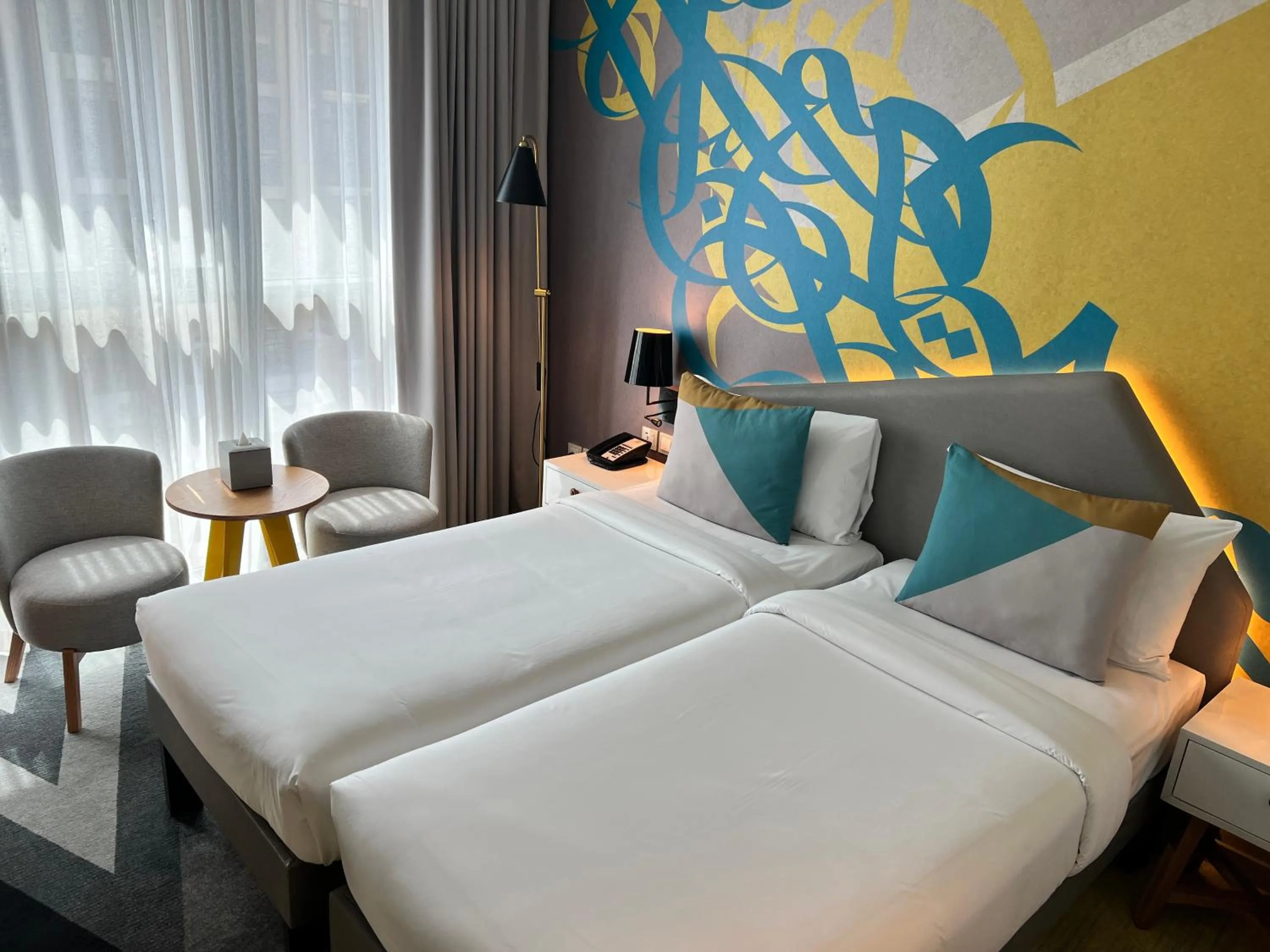 Bed in ibis Styles Dubai Deira