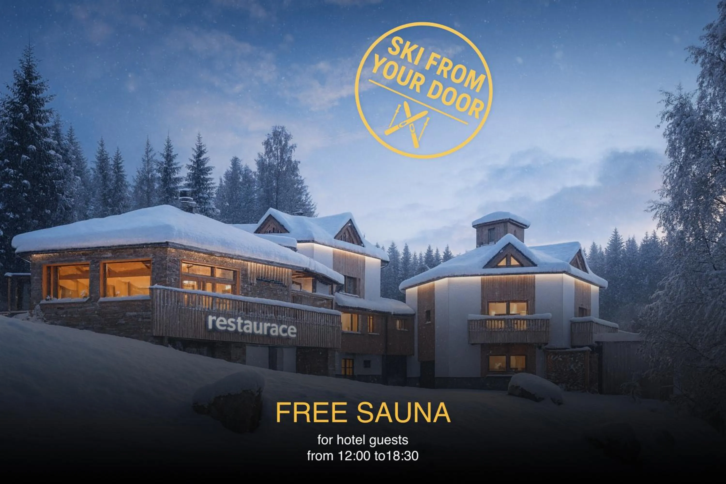 Property building in Ski & Spa hotel BELLEVUE