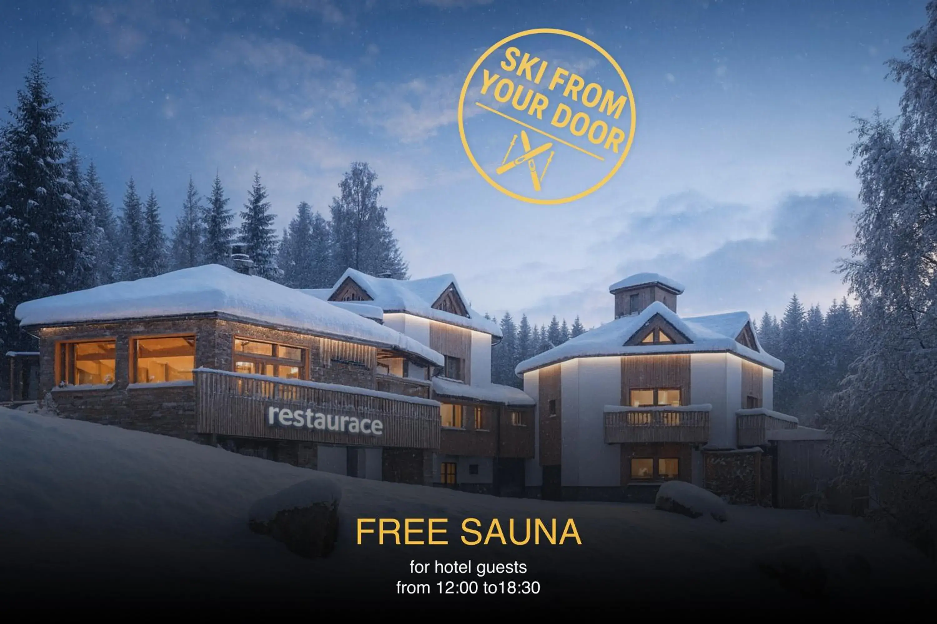 Property building in Ski & Spa hotel BELLEVUE Property building in Ski & Spa hotel BELLEVUE