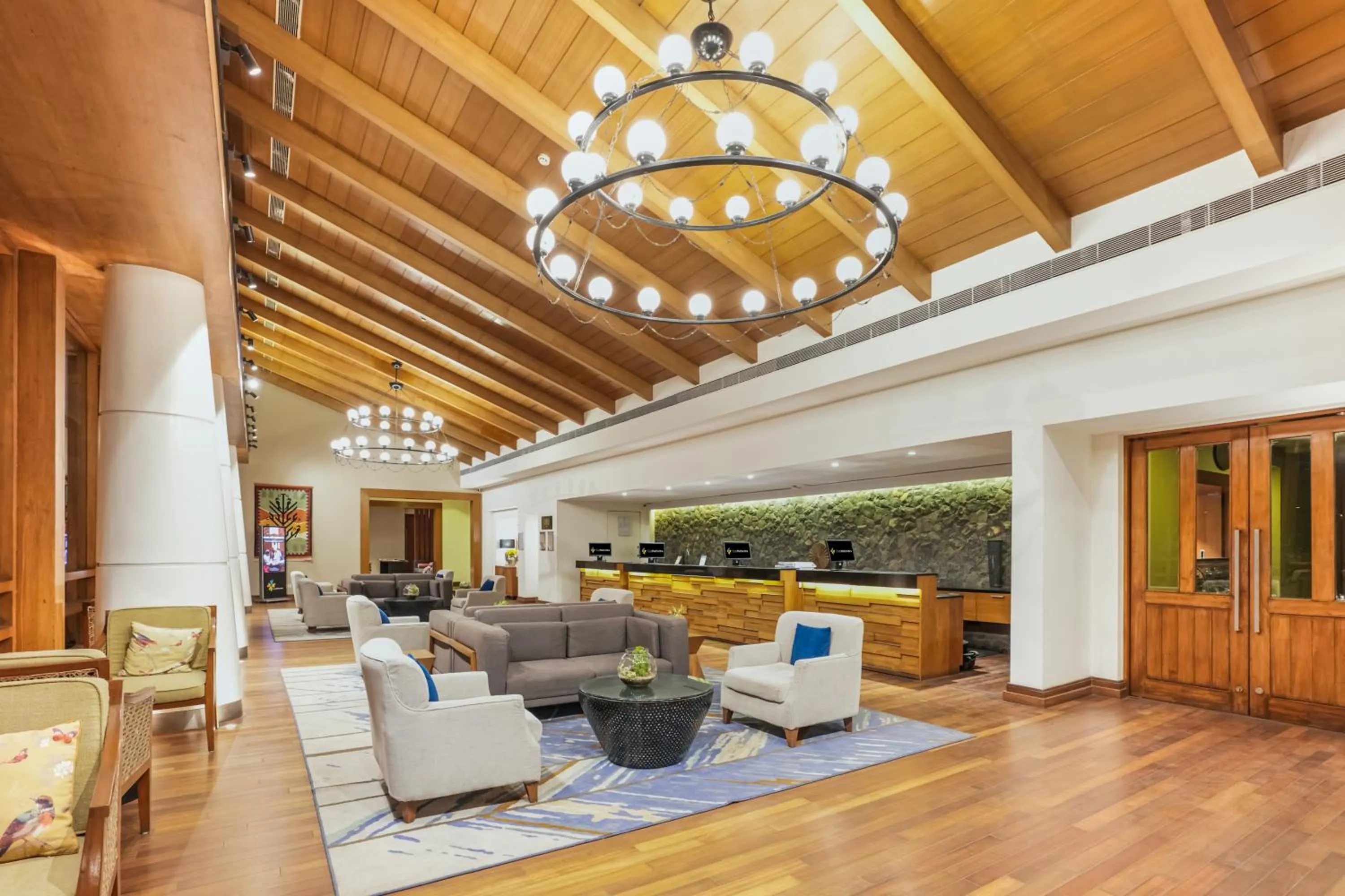 Lobby or reception in Club Mahindra Tungi, Lonavala