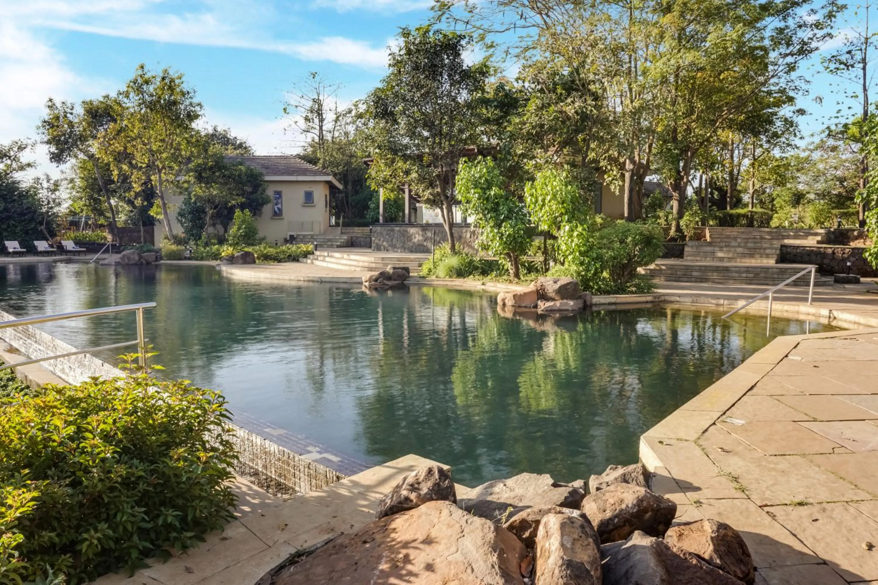 Swimming pool in Club Mahindra Tungi, Lonavala