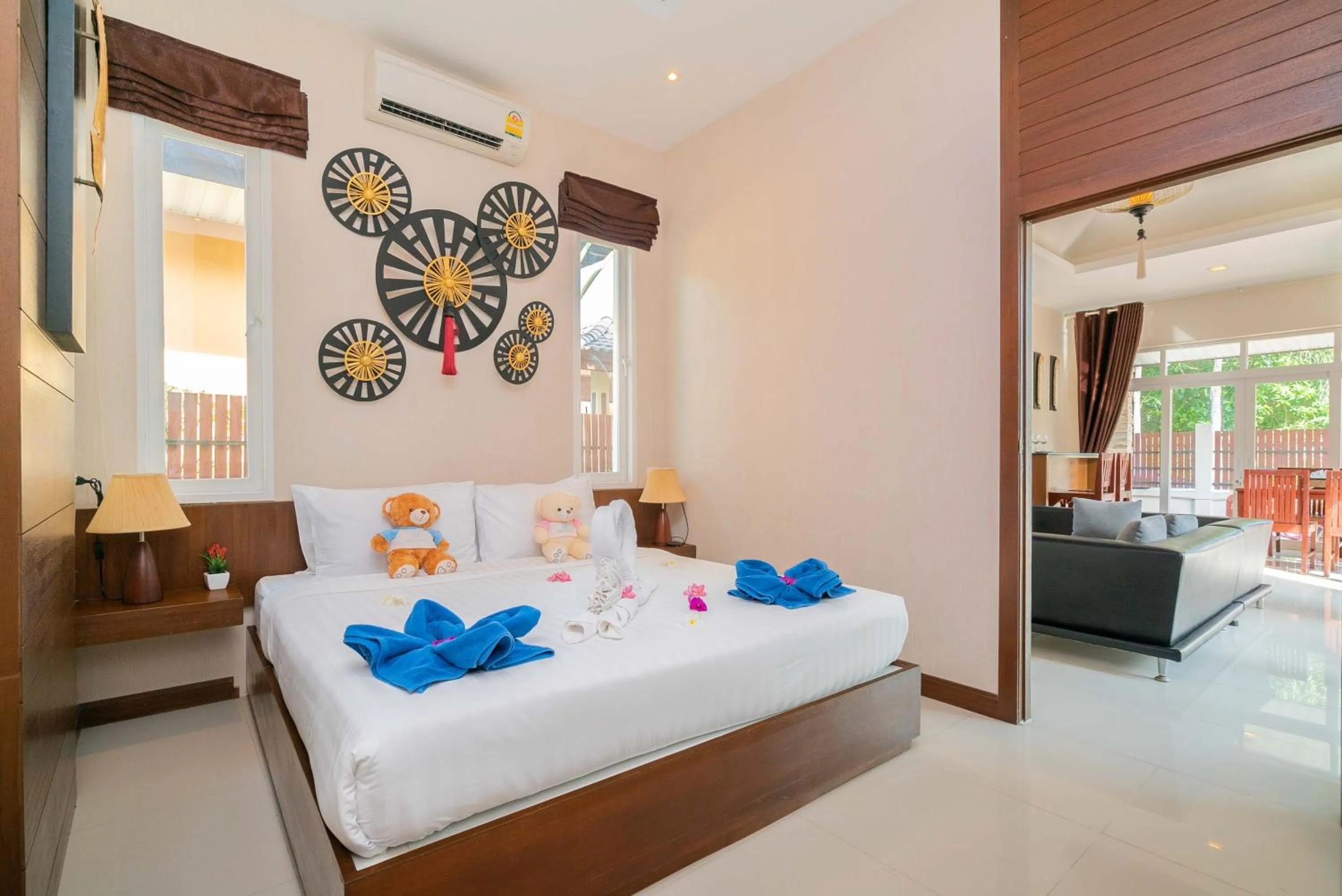 Bed in Rawai Private Villas - Pools and Garden